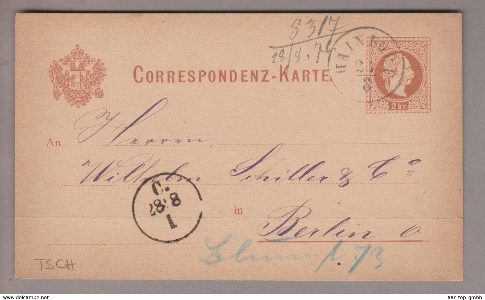 Tschechien Heimat Haindorf 1887-08-26 Hejnice Ganzsache Nach Berlin - ...-1918 Prephilately