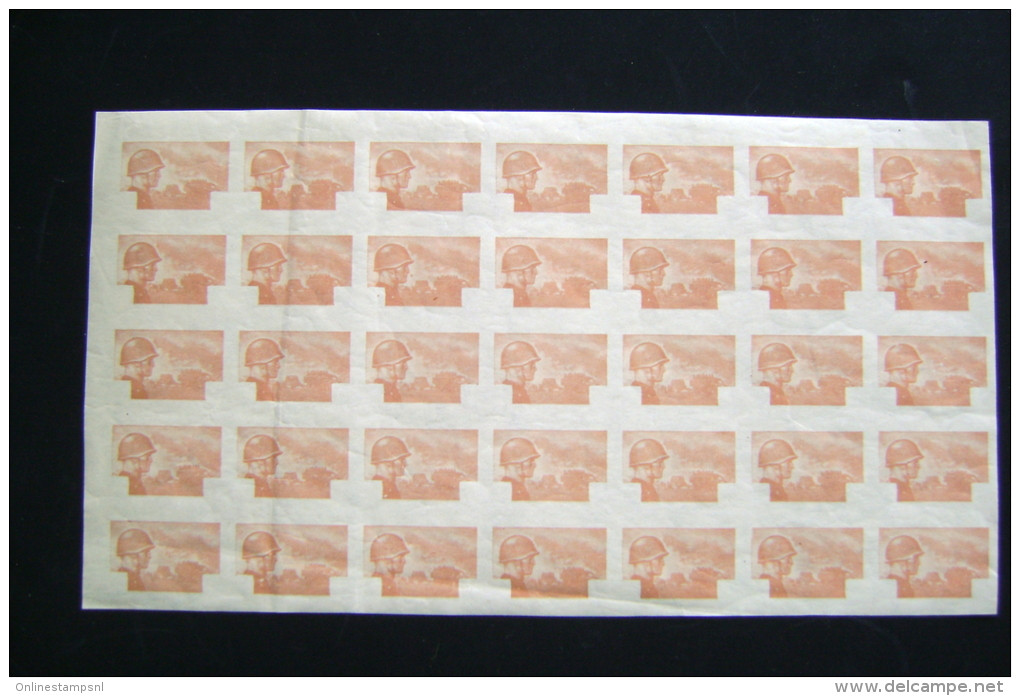 Croatia, Kroatien, Hrvatska, 1943 Legion Stamps Proofs In Sheets Of 35 Rare As Sheets. - Kroatien