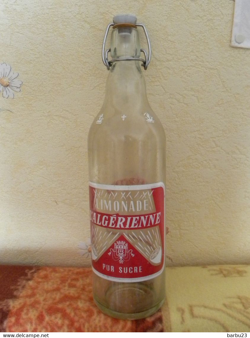 Ancienne Bouteille 1 Litre De Limonade L'algerienne - Soda