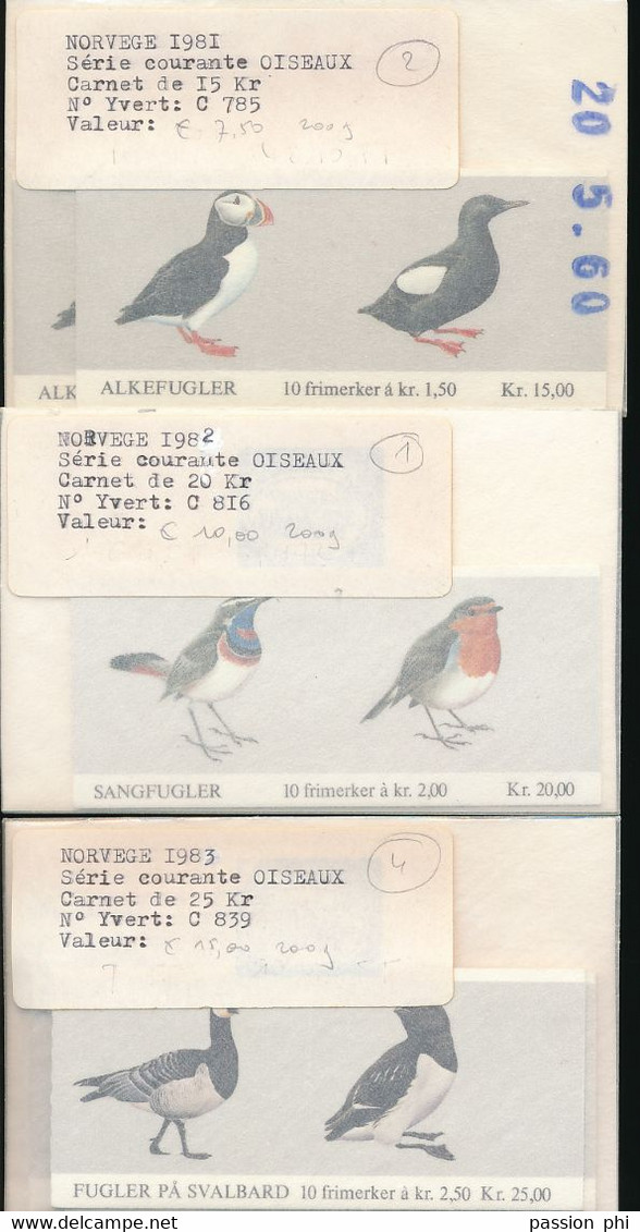 NORWAY NORVEGE SELECTION OF BOOKLETS FACE 1950 NK (192 EUROS) - Markenheftchen