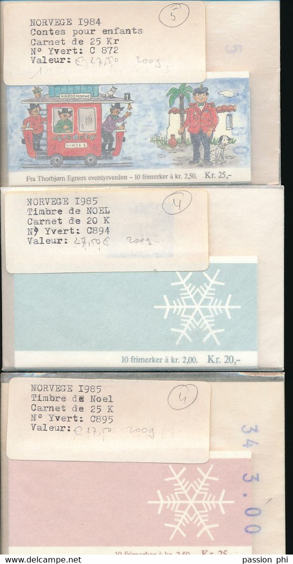 NORWAY NORVEGE SELECTION OF BOOKLETS FACE 1950 NK (192 EUROS)