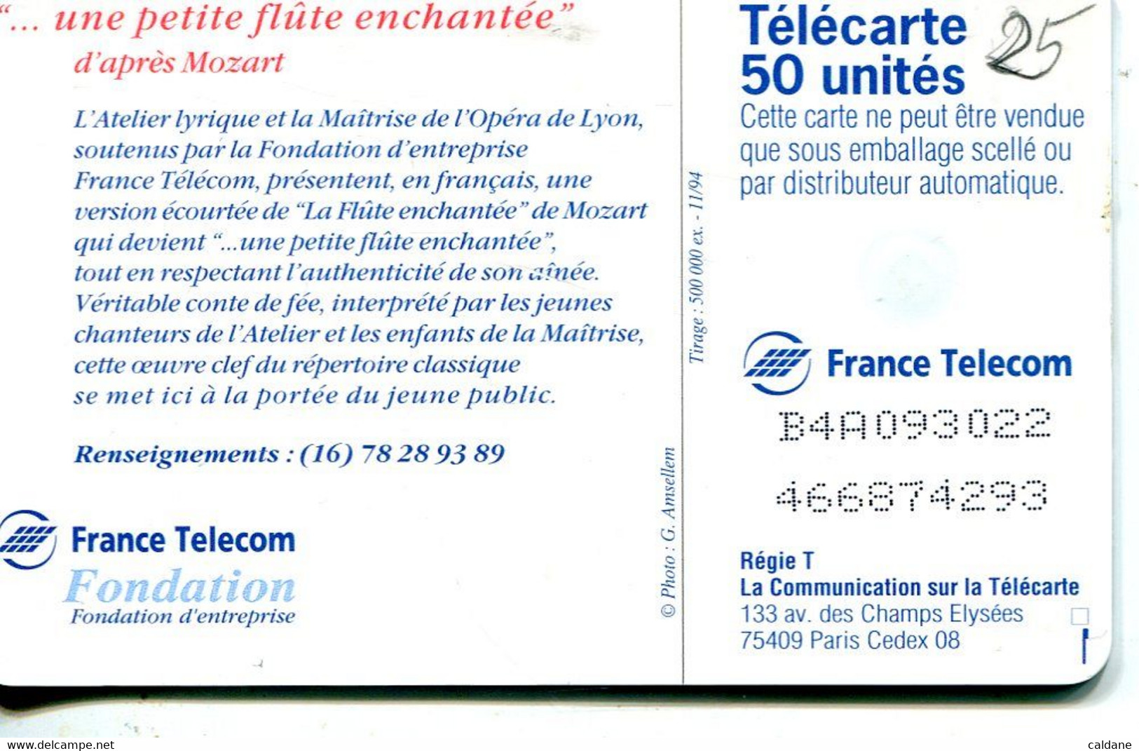 TELECARTE  France Telecom  50  UNITES.         500.000.  EX - Opérateurs Télécom