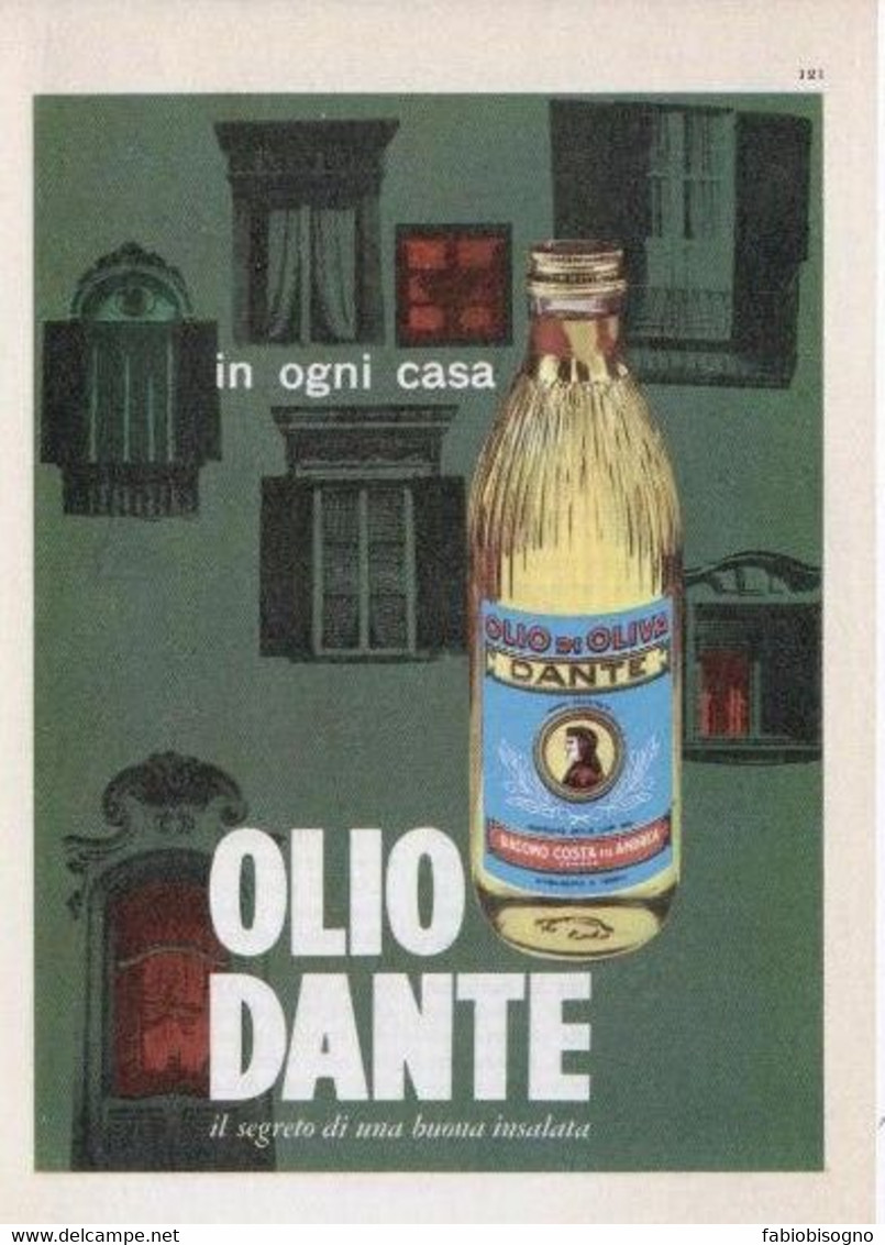 1964/65 -  DANTE  Olio Di Oliva  -  4  Pag.  Pubblicità Cm. 13 X 18 - Poster & Plakate