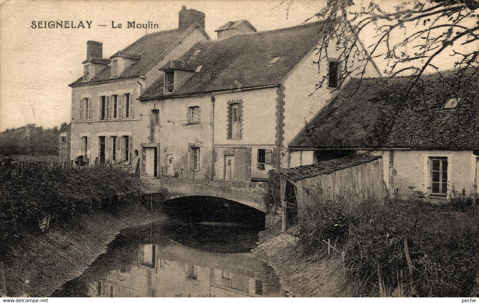 N°84068 -cpa Seignelay -le Moulin- - Water Mills