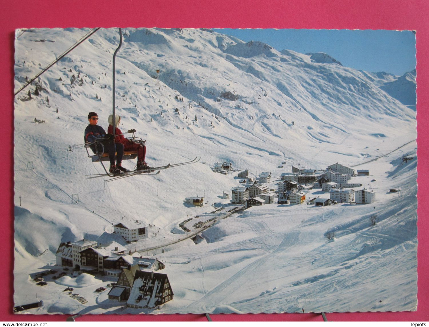 Visuel Très Peu Courant - Autriche - Zürs Am Arlberg - Blick Gegen Flexenpass Seilbahn - R/verso - Zürs