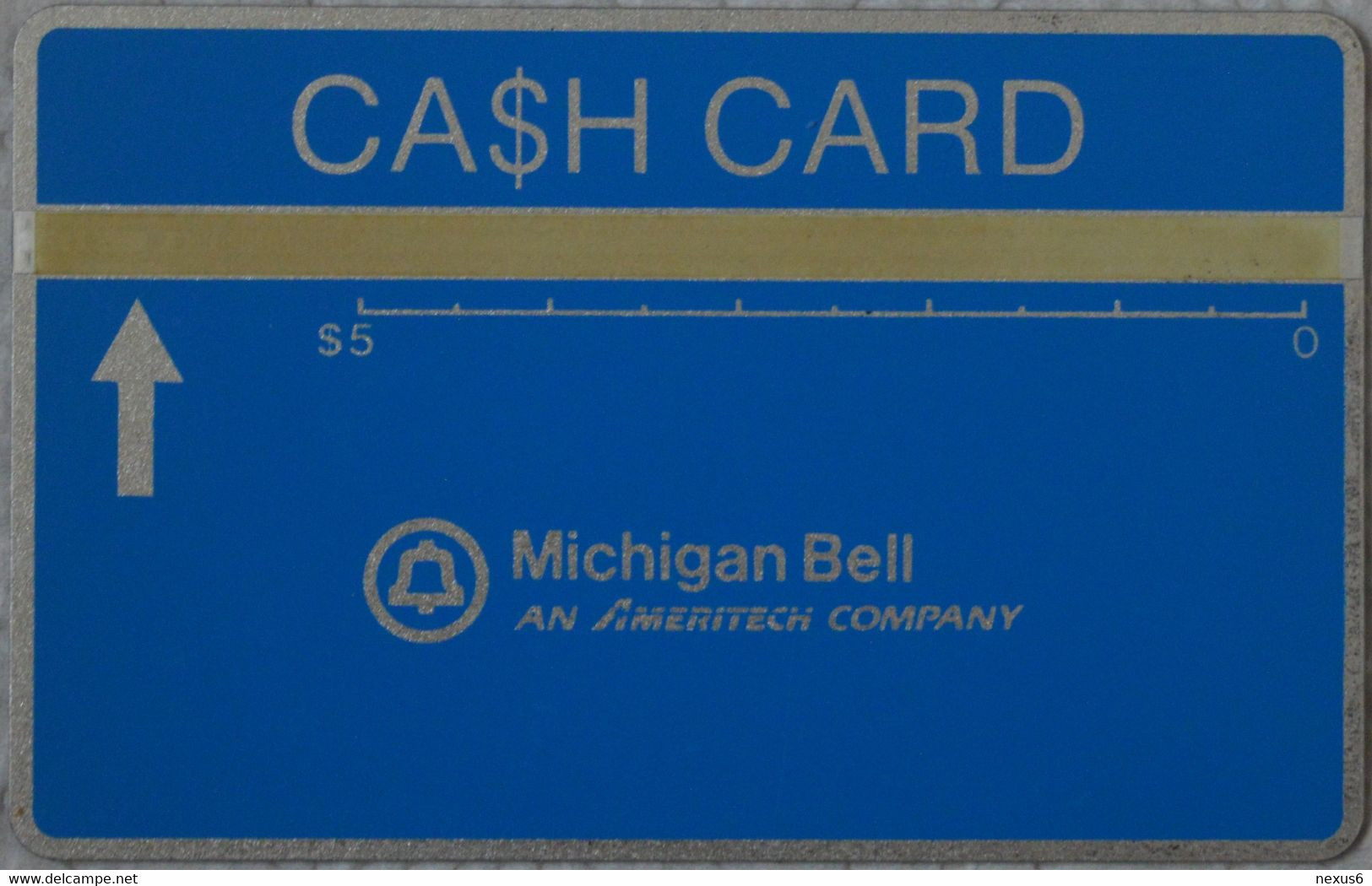 USA (Michigan Bell) - L&G - Cash Card Blue, Cn. 707B - 07.1987, 5$, 10.000ex, Mint - [1] Hologrammkarten (Landis & Gyr)
