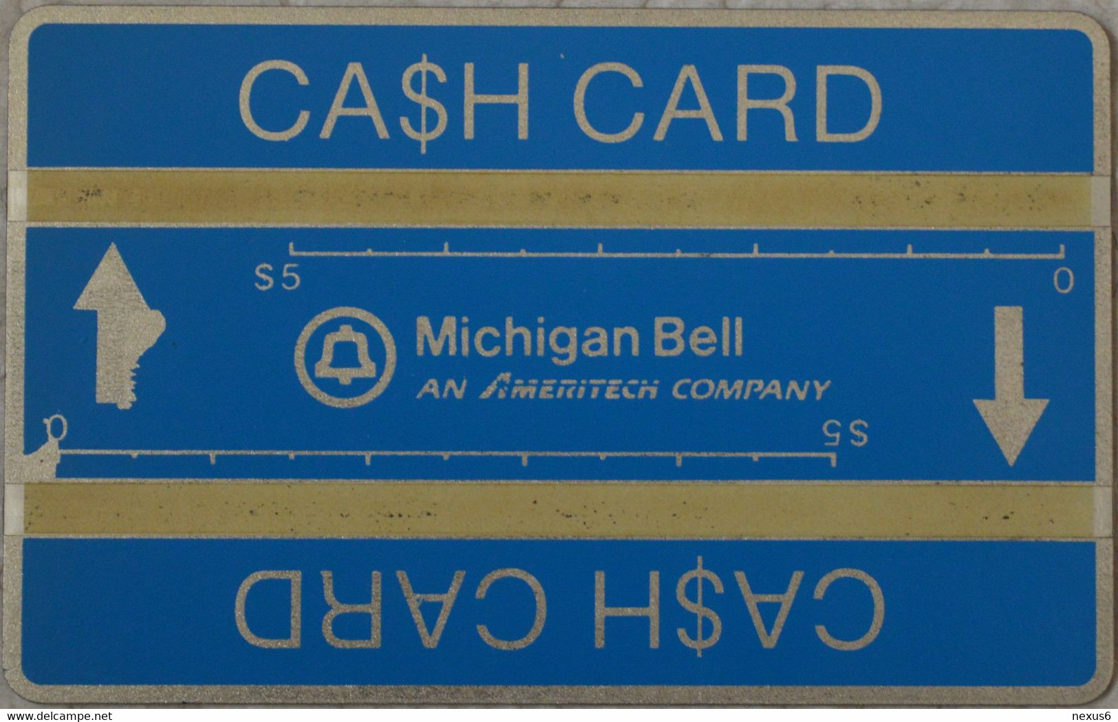 USA (Michigan Bell) - L&G - Cash Card Blue, Cn. 707C - 07.1987, 10$, 10.000ex, Mint - [1] Hologrammkarten (Landis & Gyr)