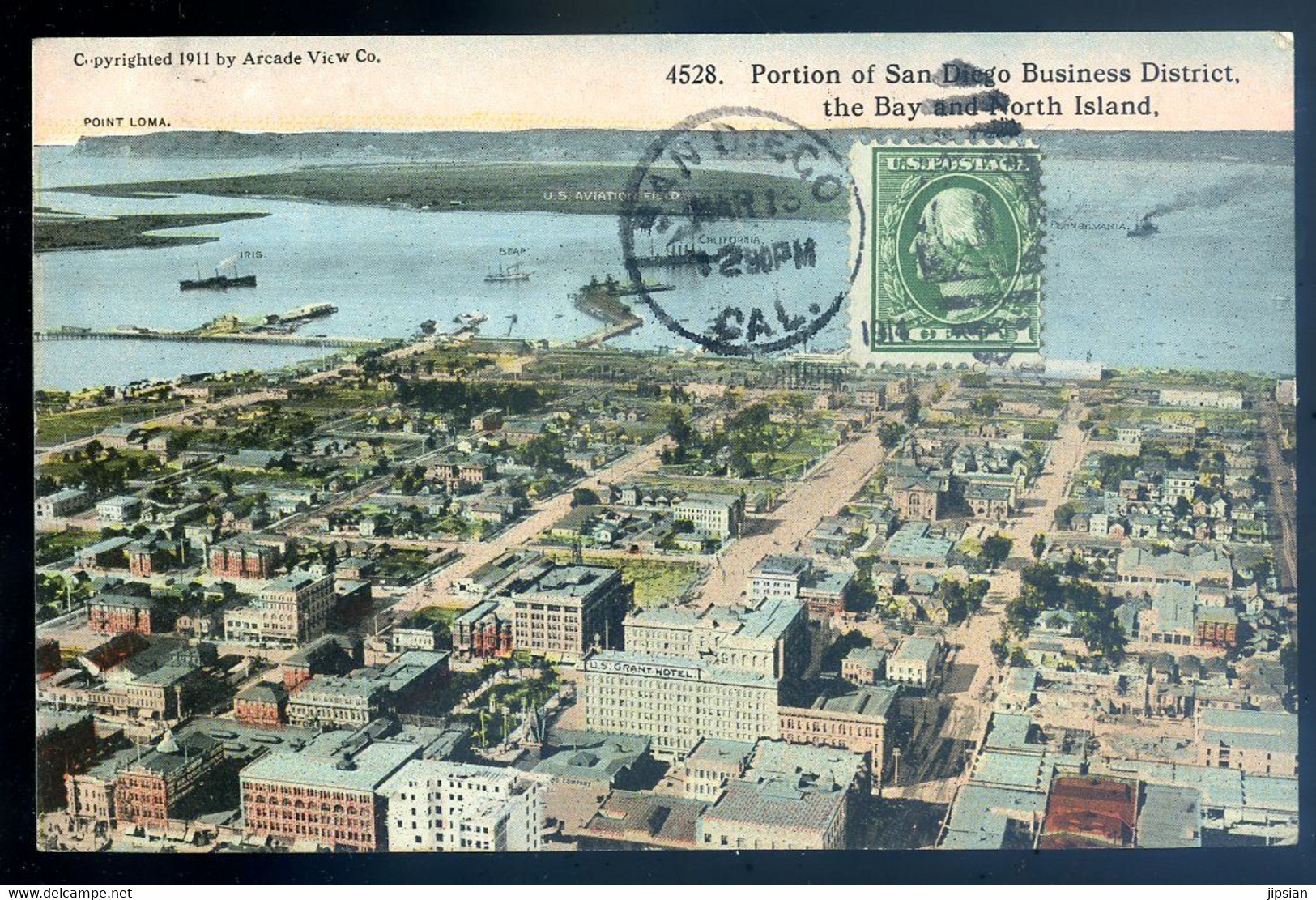 Cpa Usa Californie Portion Of San Diego Business District -- The Bay And North Island     AVR21-27 - San Diego