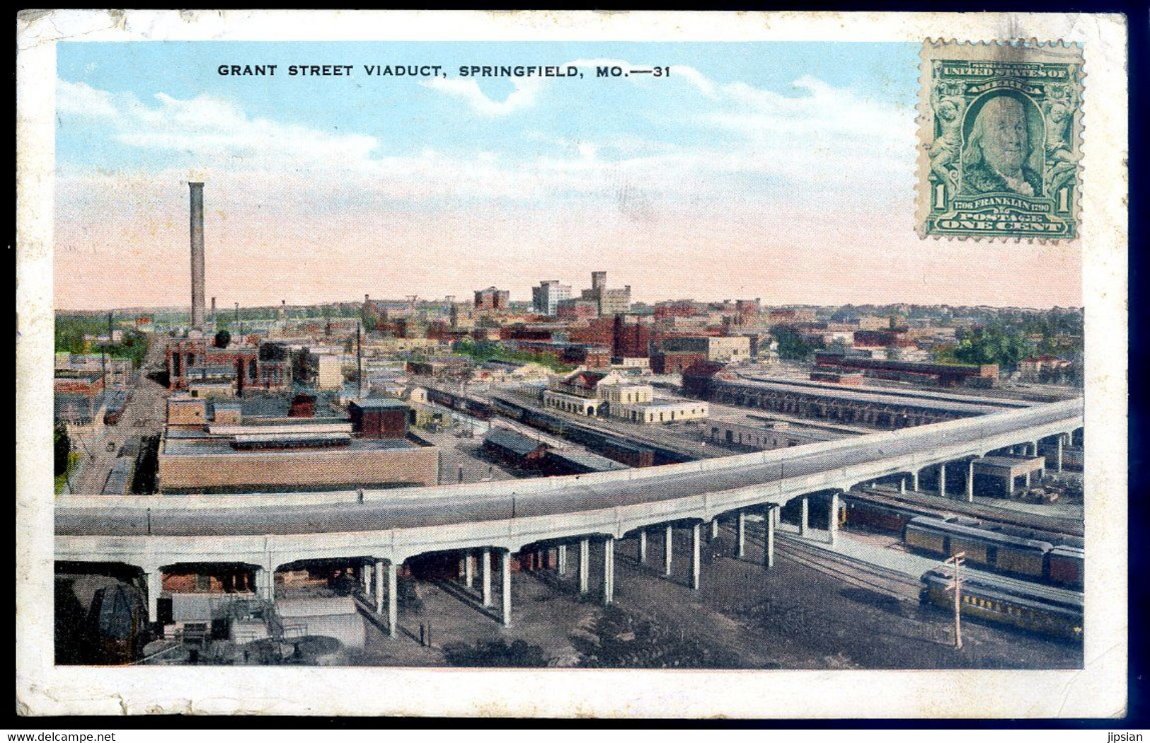 Cpa Du Missouri Springfield , Grant Street Viaduct      AVR21-27 - Springfield – Missouri