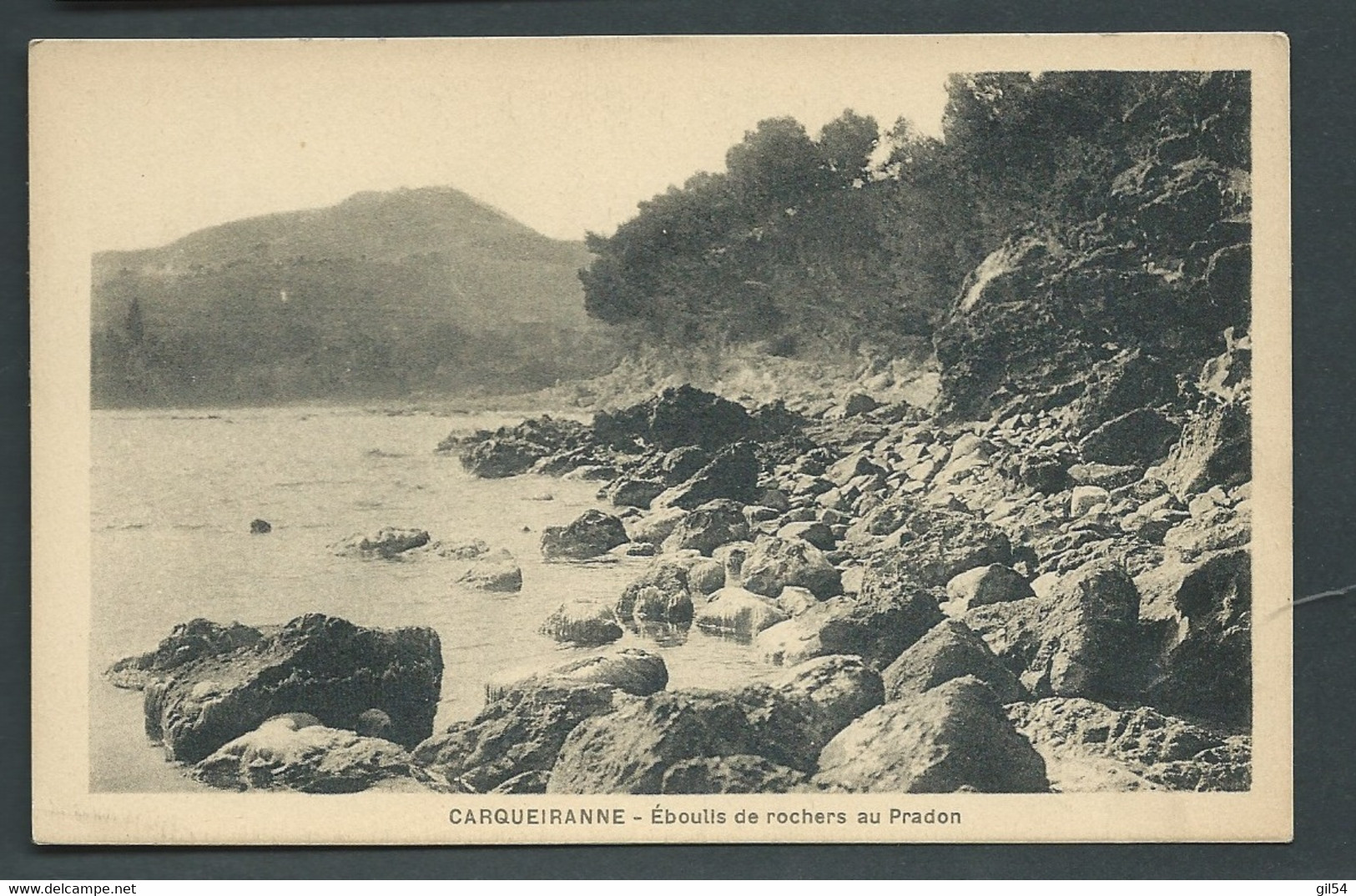 CARQUEIRANNE - éboulios De Rochers Au PRADON  - Mab1236 - Carqueiranne