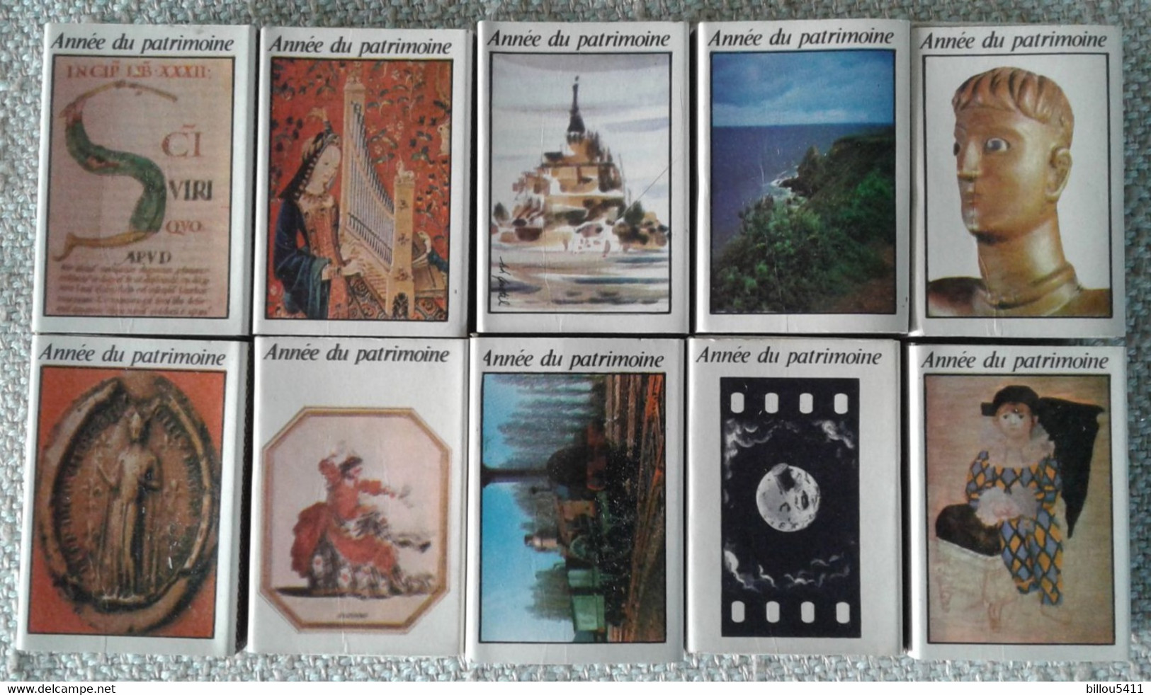 10 Boîtes D'allumettes Serie Complète Année Du Patrimoine - Boites D'allumettes
