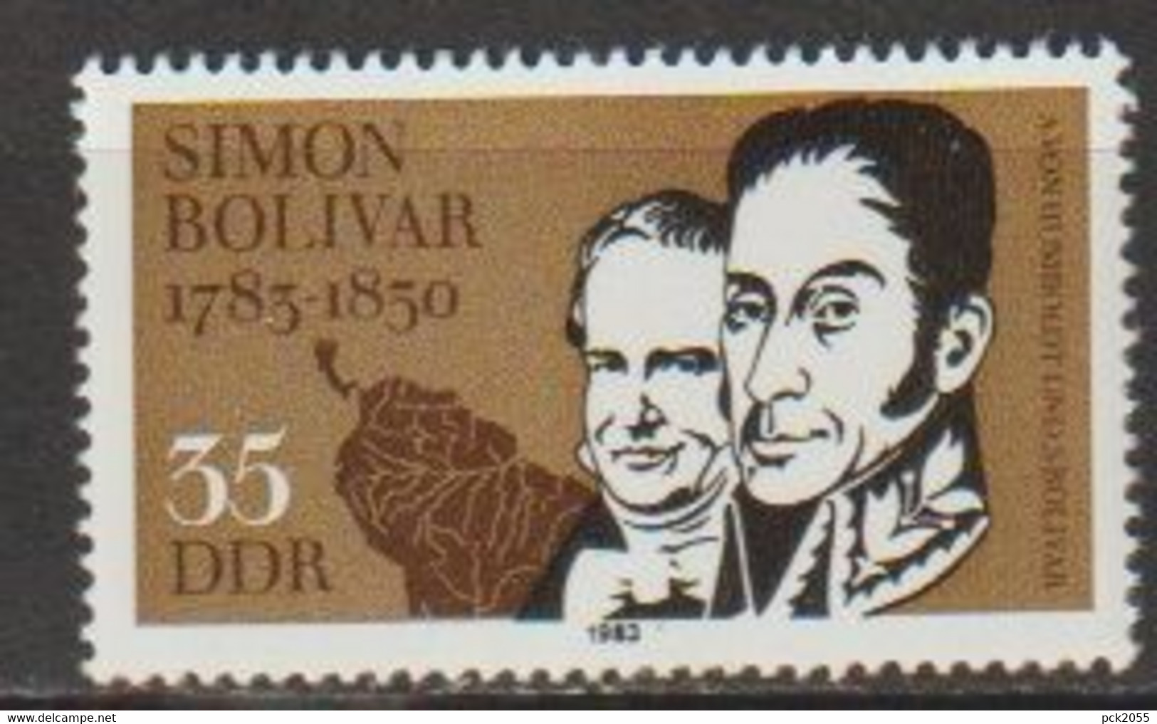 DDR 1983 Mi-Nr. 2816 ** Postfrisch 200.Geb. Simon De Bolivar ( A3081 ) Günstige Versandkosten - Ungebraucht