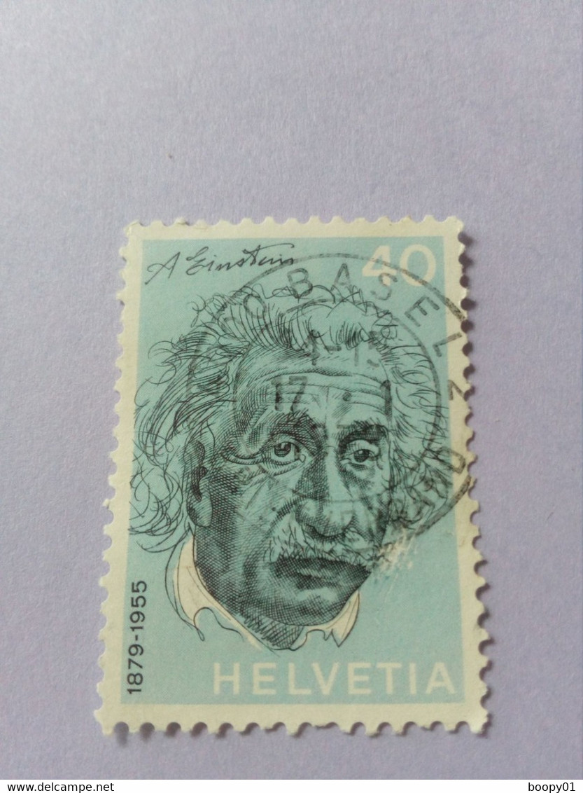 SUISSE - Helvetia - Timbre 1972 : Célébrités - Albert EINSTEIN - Usados