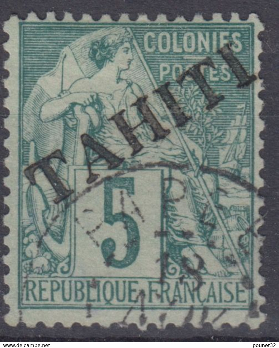 TAHITI : ALPHEE DUBOIS 5c SURCHARGE N° 10 OBLITERATION CHOISIE - COTE 75 € - Tahiti