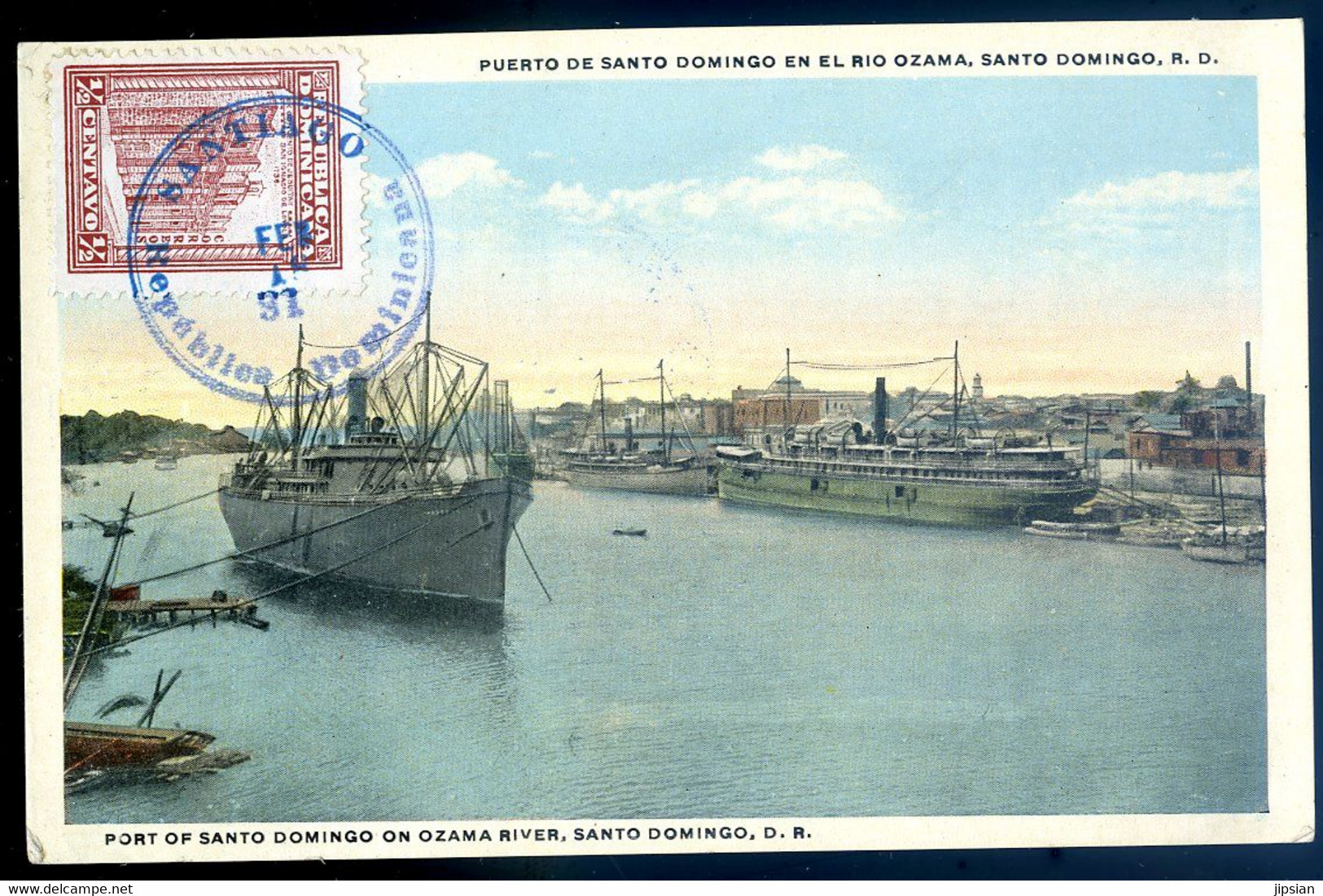 Cpa De République Dominicaine Port Of Santo Domingo On Ozama River , Santo Domingo RD Republica Dominicana    AVR21-28 - Repubblica Dominicana