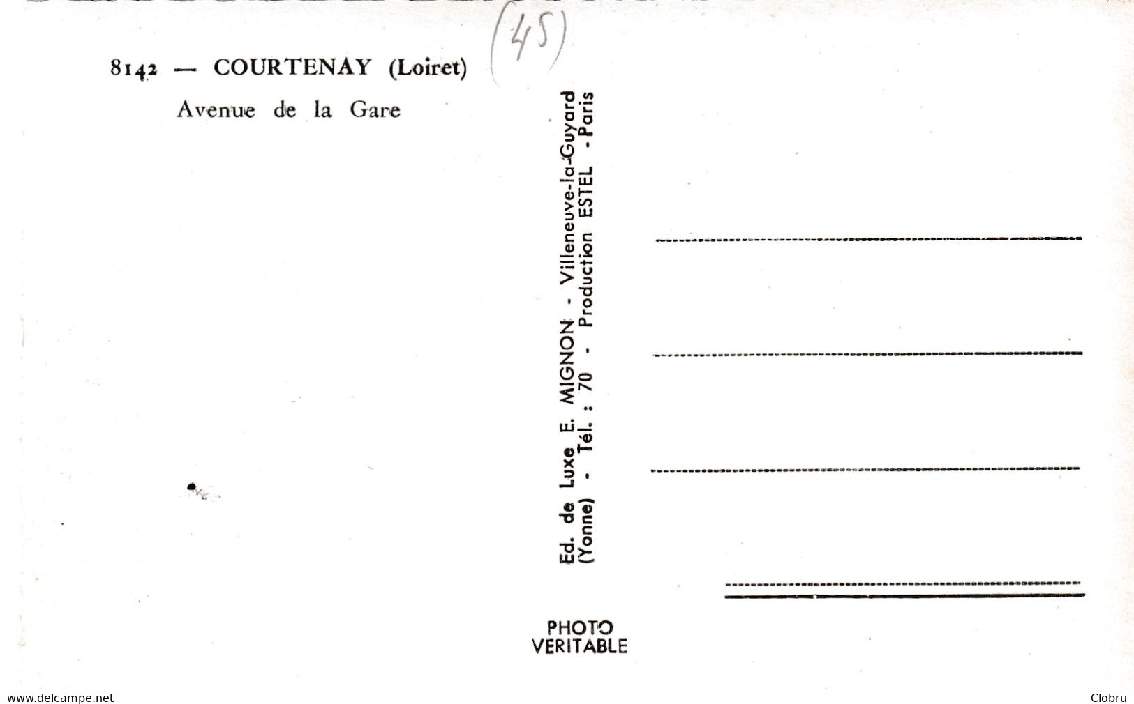 45, Courtenay, Avenue De La Gare - Courtenay