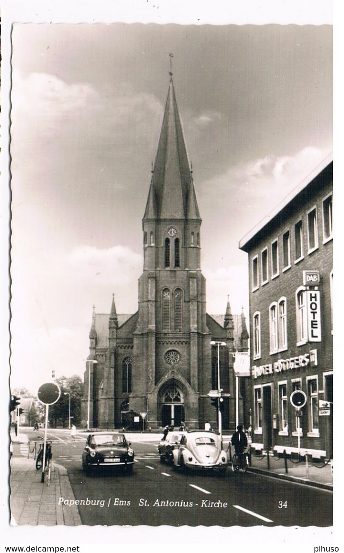 D-12669   PAPENBURG : St. Antonius Kirche ( Volkswagen Variant) - Papenburg