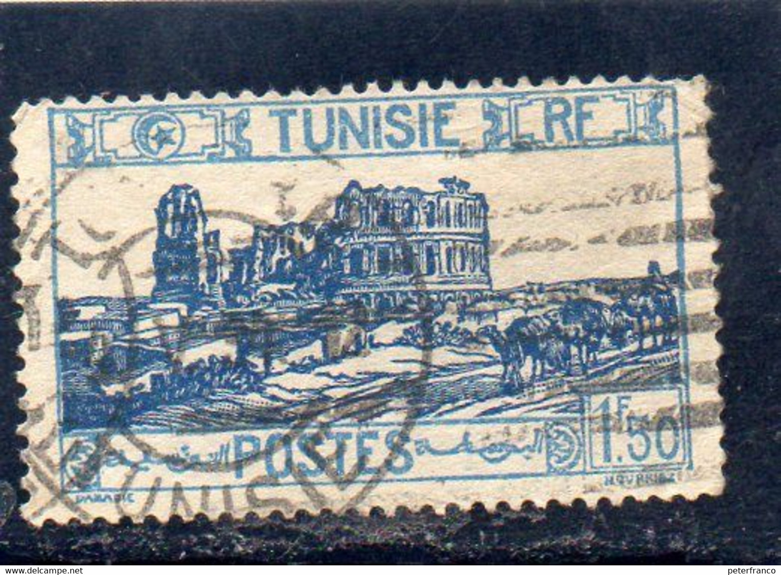 1928 Tunisia - Anfiteatro Di El Jem - Used Stamps