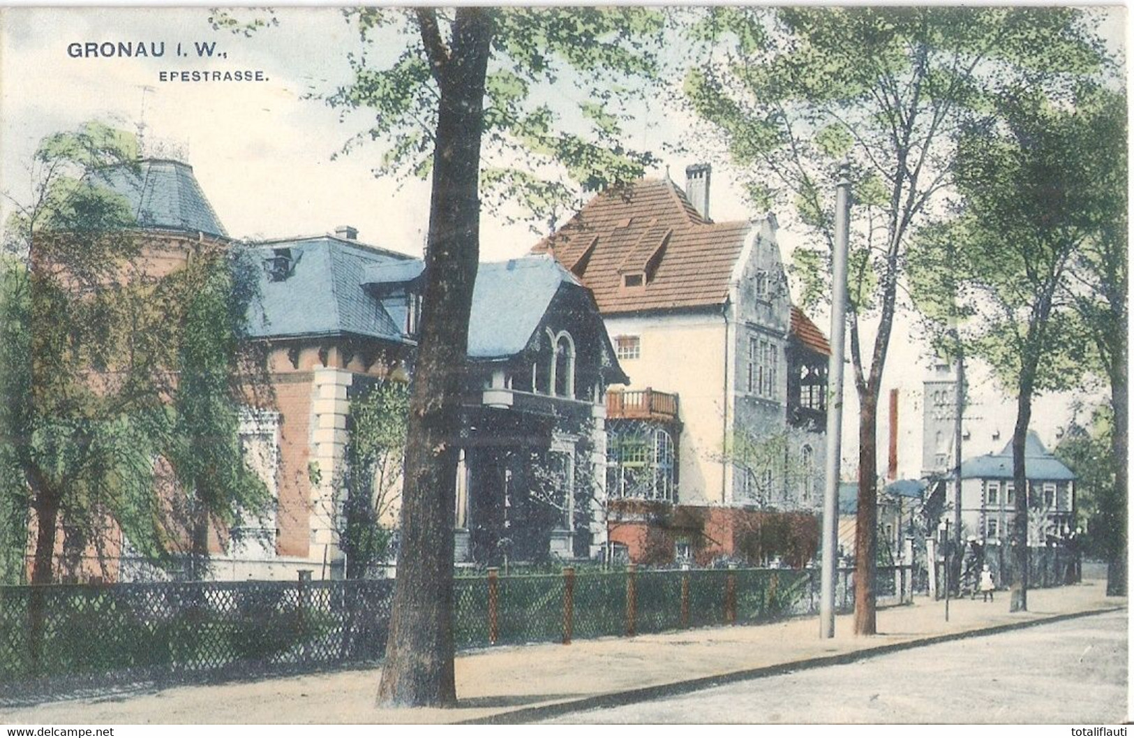 GRONAU Westfalen Epestrasse 1908 Color Belebt Fast TOP-Erhaltung Ungelaufen - Gronau
