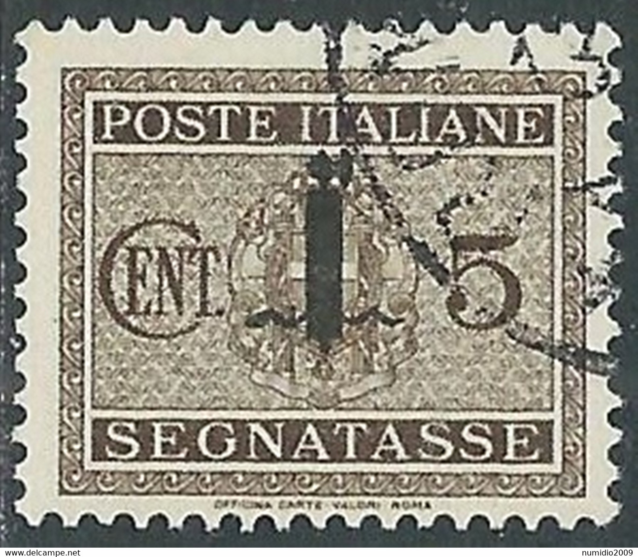1944 RSI SEGNATASSE USATO 5 CENT - RE28-10 - Segnatasse