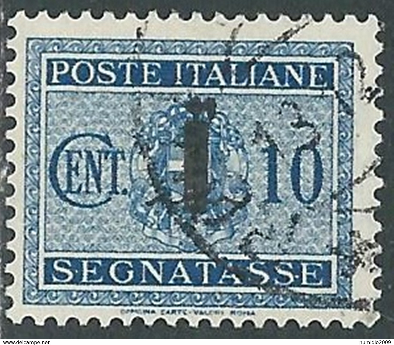 1944 RSI SEGNATASSE USATO 10 CENT - RE28-10 - Taxe