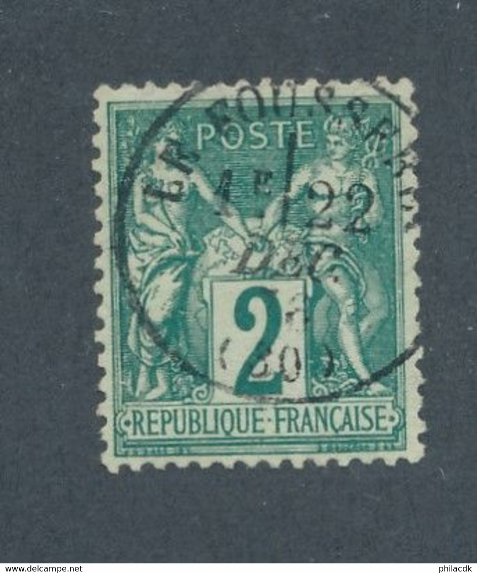 FRANCE - N° 74 OBLITERE AVEC CAD DU 22 DECEMBRE 1878 - COTE : 30€ - 1876-1898 Sage (Tipo II)