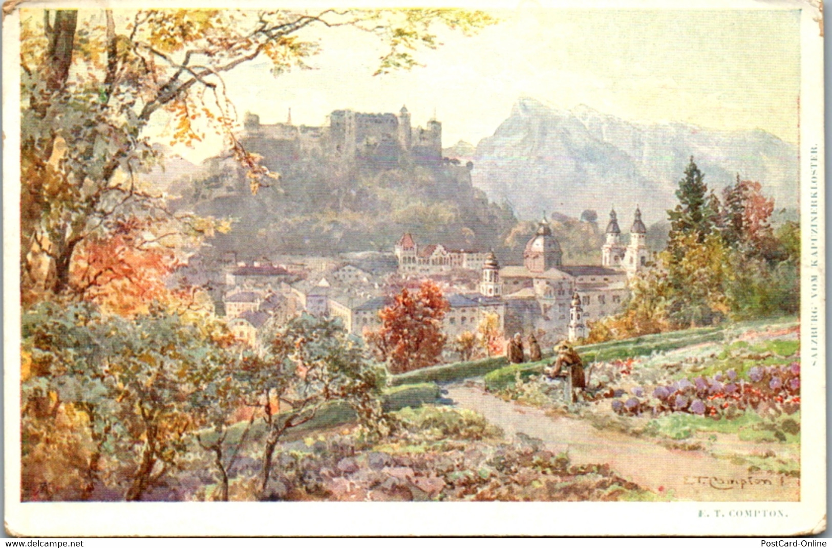 11204 - Künstlerkarte - Salzburg Vom Kapuzinerkloster , Signiert E. T. Compton - Nicht Gelaufen - Compton, E.T.