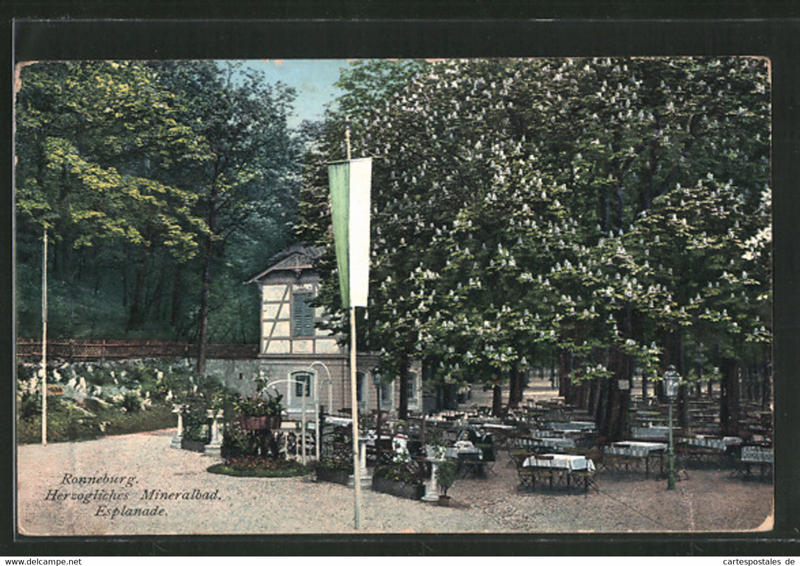 AK Ronneburg, Gasthaus Herzogliches Mineralbad In Der Esplanade - Ronneburg