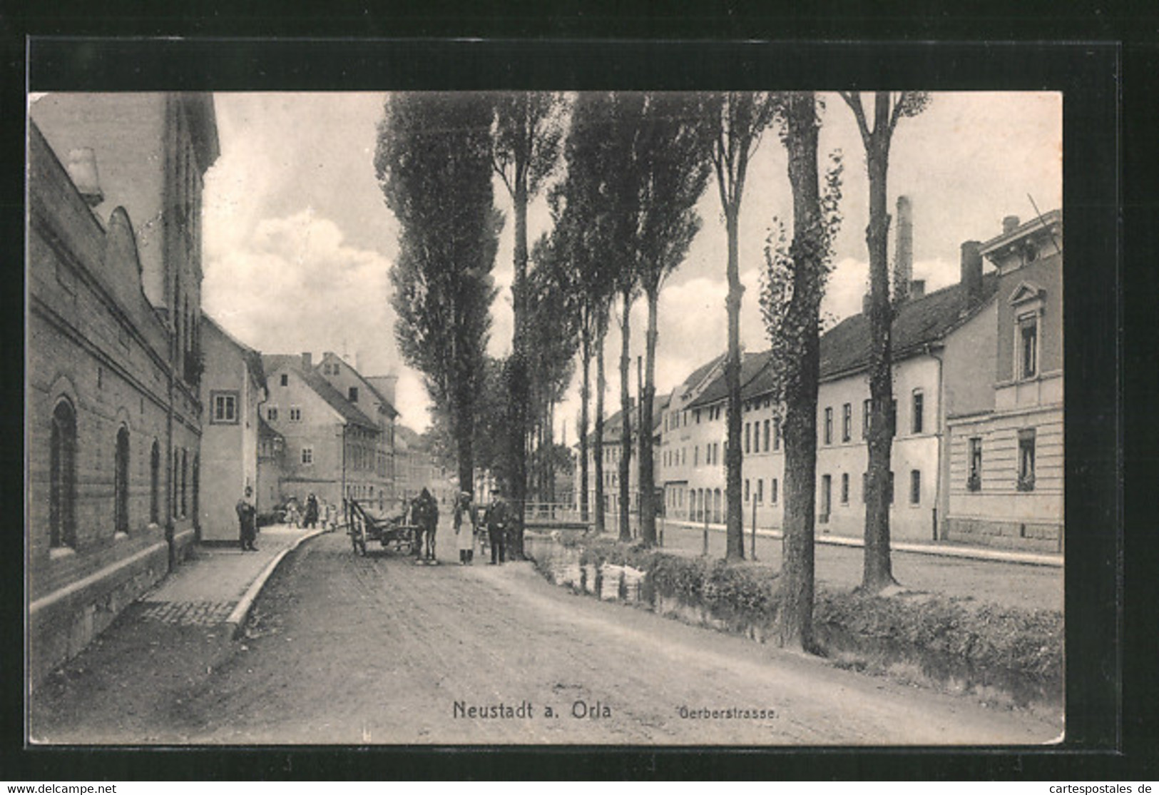 AK Neustadt A. Orla, Gebäudezeile In Der Gerberstrasse - Neustadt / Orla