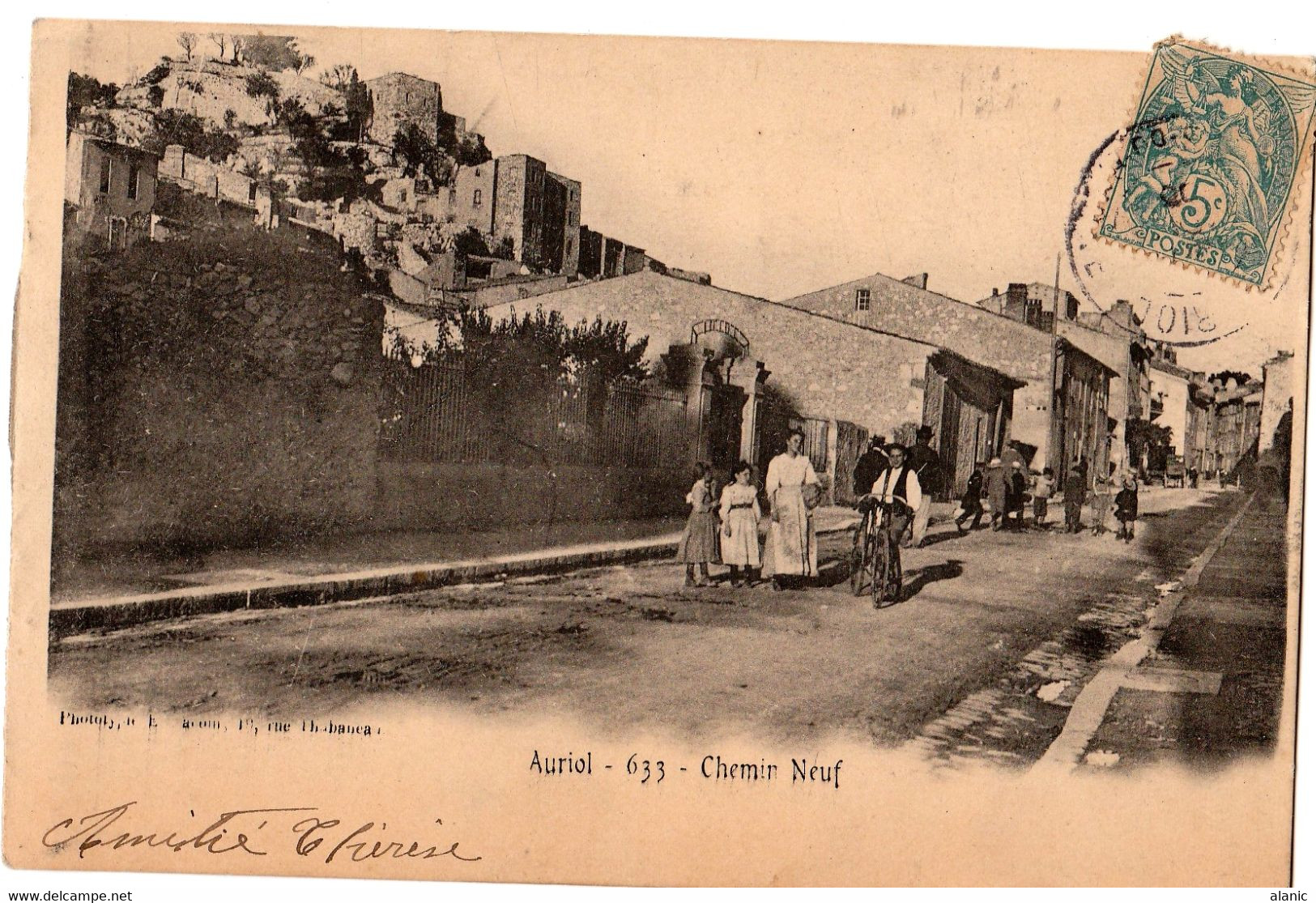 [13] Bouches-du-Rhône > Auriol-633-CHEMIN NEUF -CARTE PRECURSEUR CIRCULEE TBE - Auriol