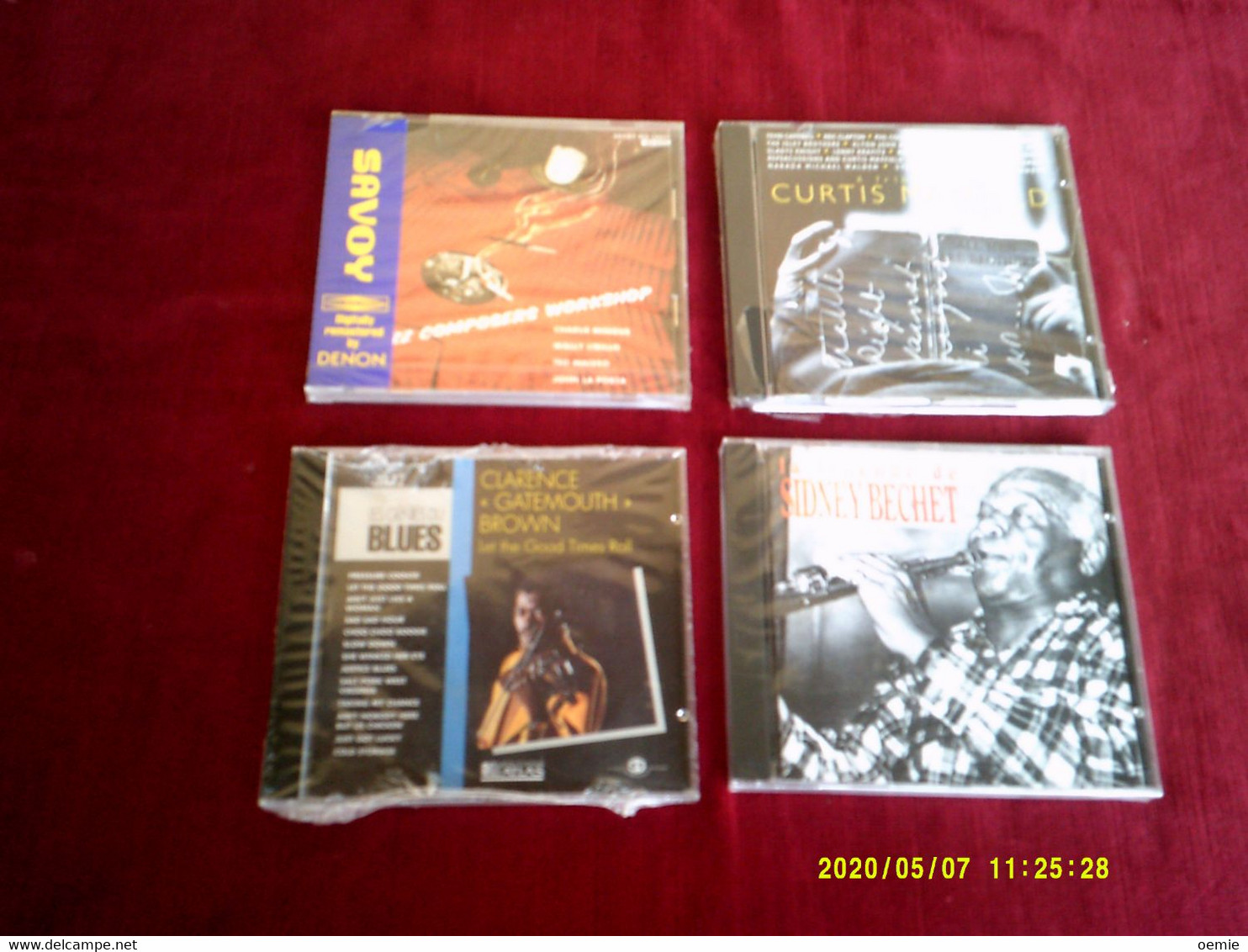 COLLECTION DE 5 CD ALBUMS  DE JAZZ  °  CURTIS MAYFIELD + JAZZ COMPOSERS WORKSHOP + SYDNEY BECHET  + CLARENCE GATEMOUT + - Colecciones Completas