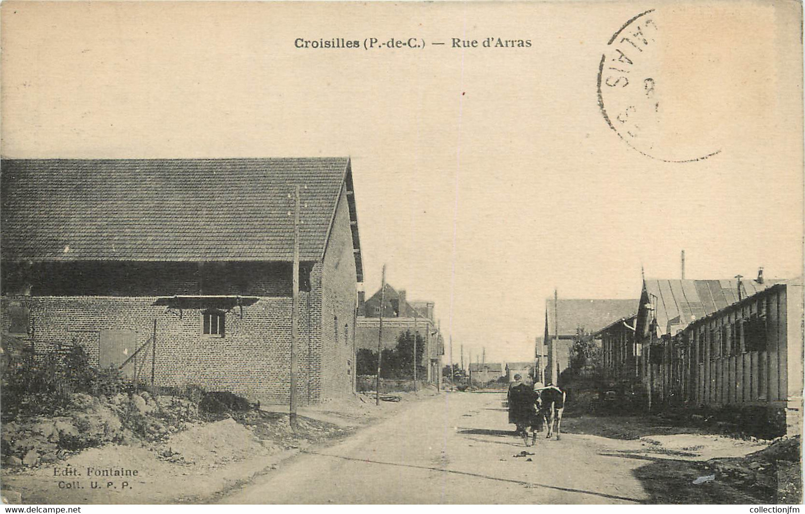 / CPA FRANCE 62 "Croisilles, Rue D'Arras" - Croisilles