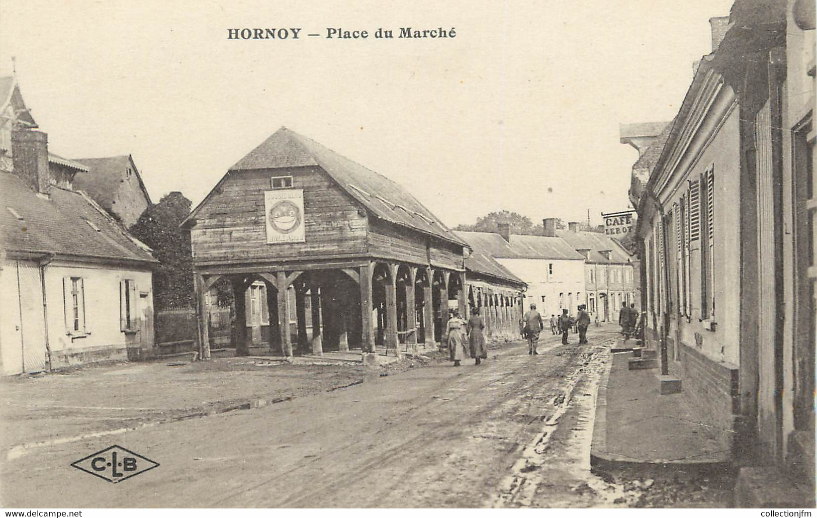 / CPA FRANCE 80 "Hornoy, Place Du Marché" - Hornoy Le Bourg