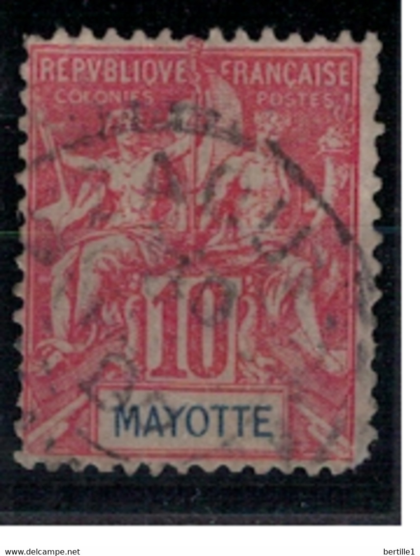 MAYOTTE          N° YVERT  :  15   OBLITERE      ( OB 9/61 ) - Usados