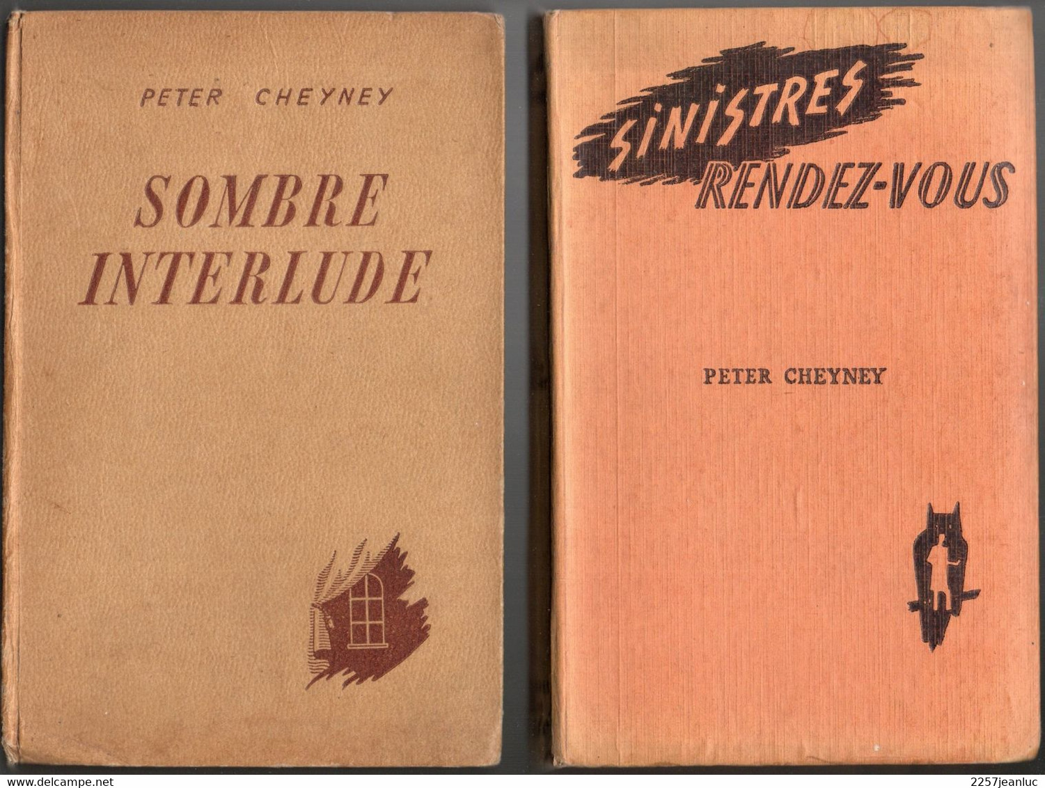 Sombre Interlude & Sinistres Rendez Vous  De  Peter Cheyney - Editions Presses De La Cité De  1947 - Presses De La Cité