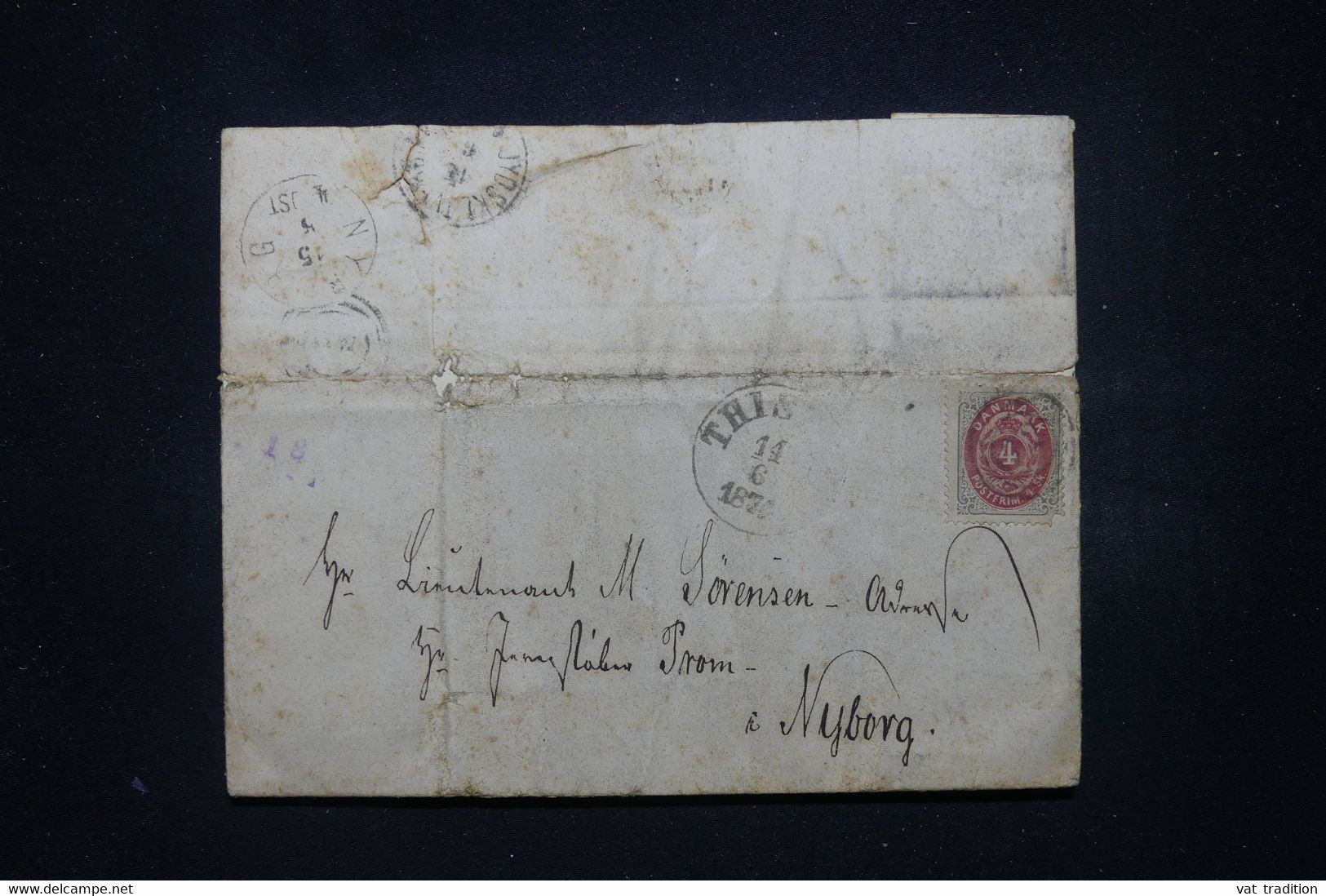 DANEMARK - Lettre Pour Nyborg En 187.., à Voir  - L 99013 - Lettres & Documents