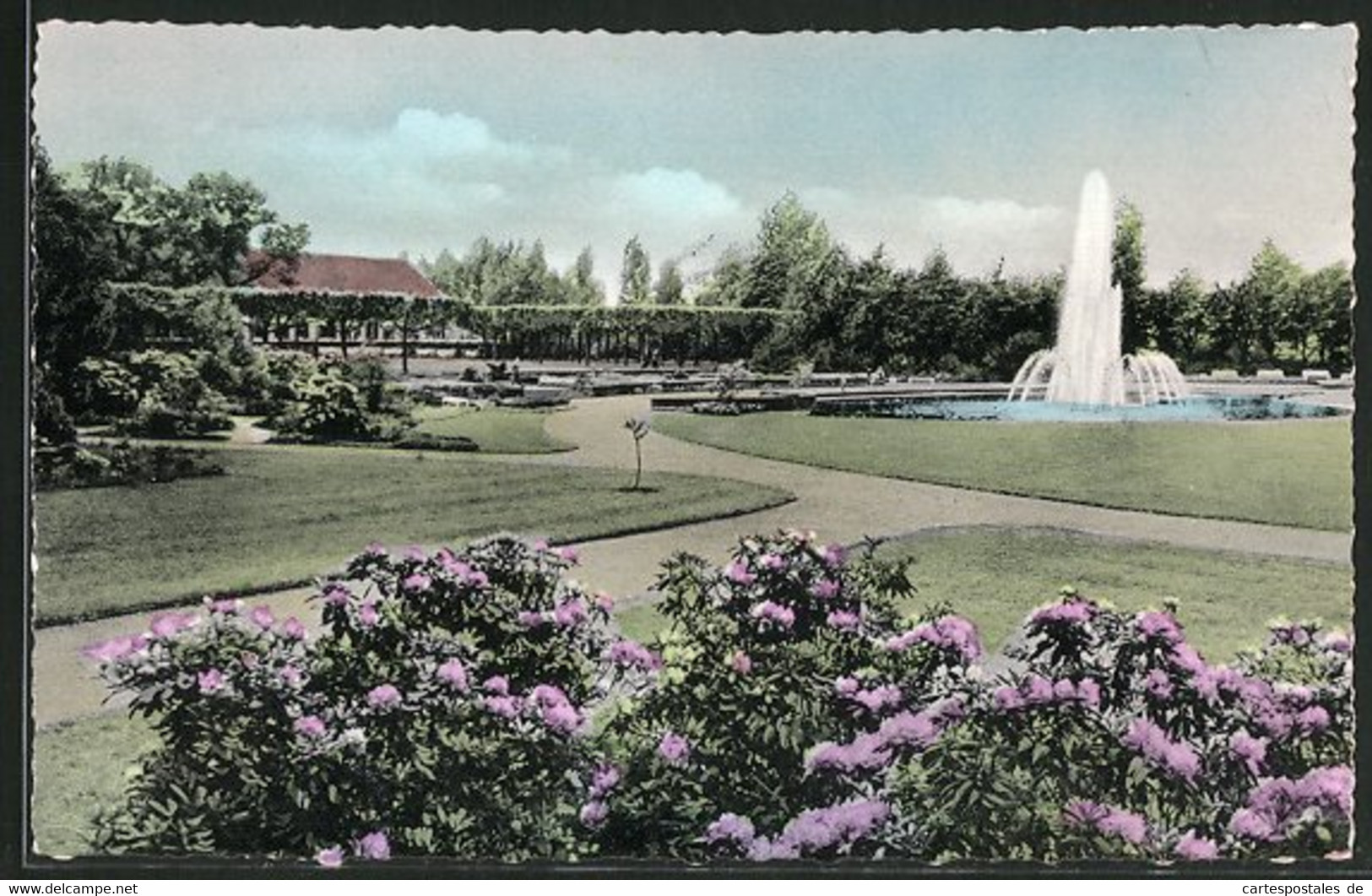 AK Bottrop, Overbeckshof Mit Grossen Wasserspielen - Bottrop