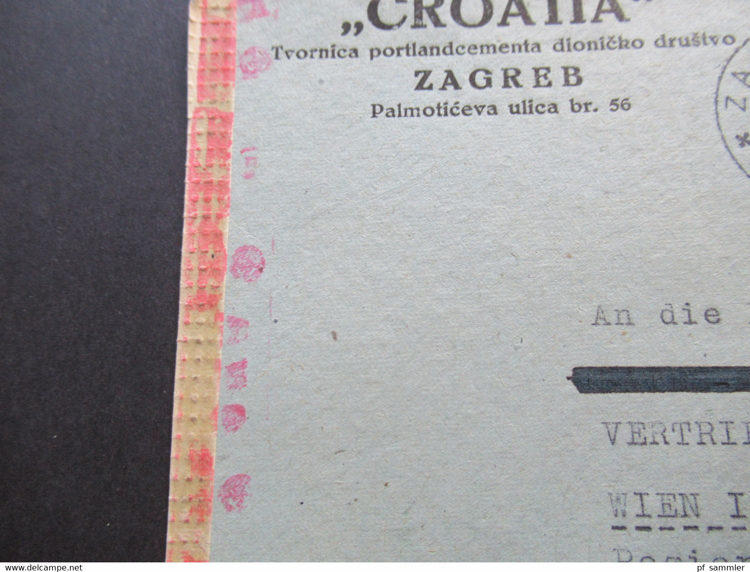 Kroatien / Hrvatska 1943 / 44 Zagreb - Wien Ostmark Im 3. Reich 3 Briefvorderseiten VS Mit OKW Zensur / Mehrfachzensur - Croatie