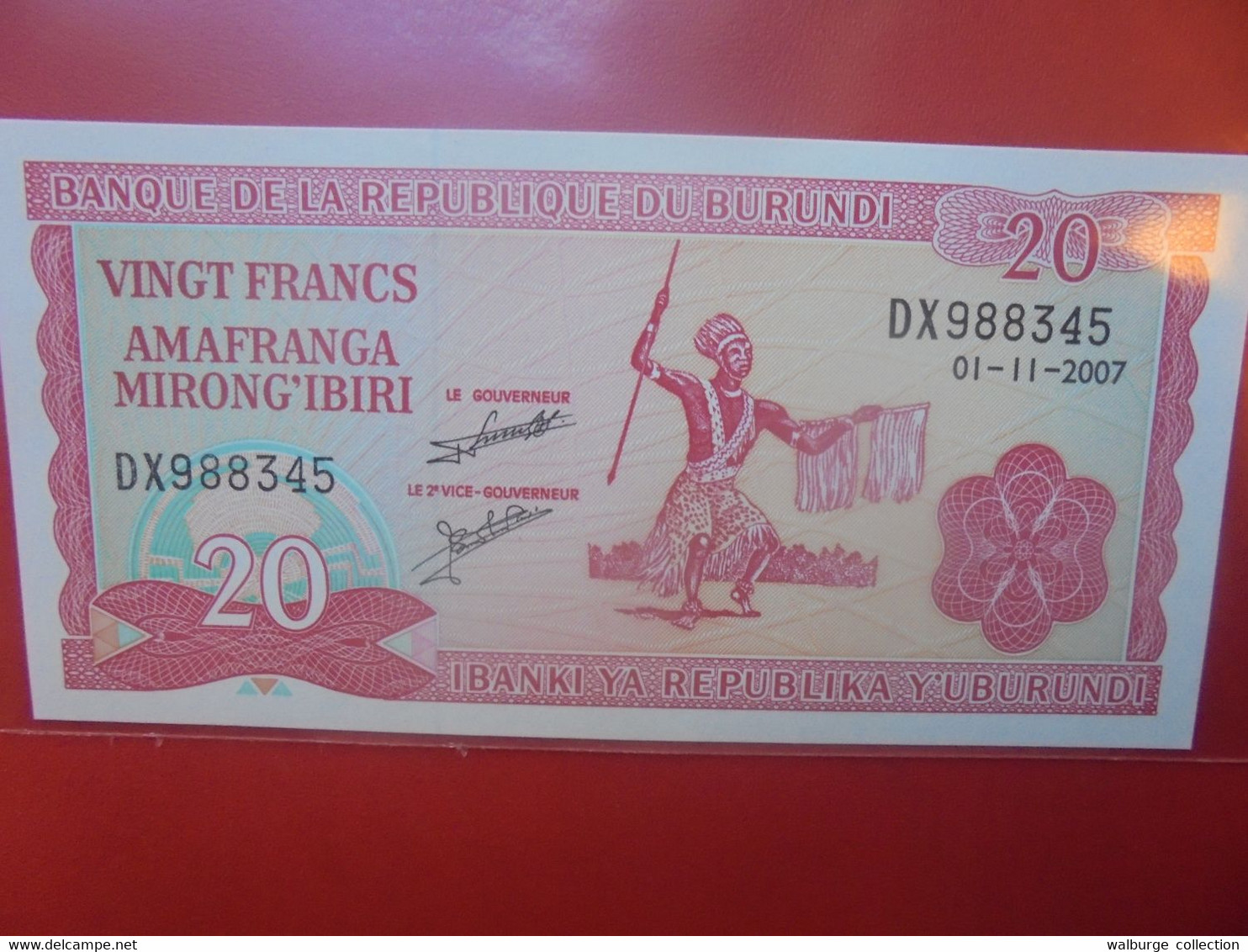BURUNDI 20 Francs  Peu Circuler/Neuf (B.23) - Burundi