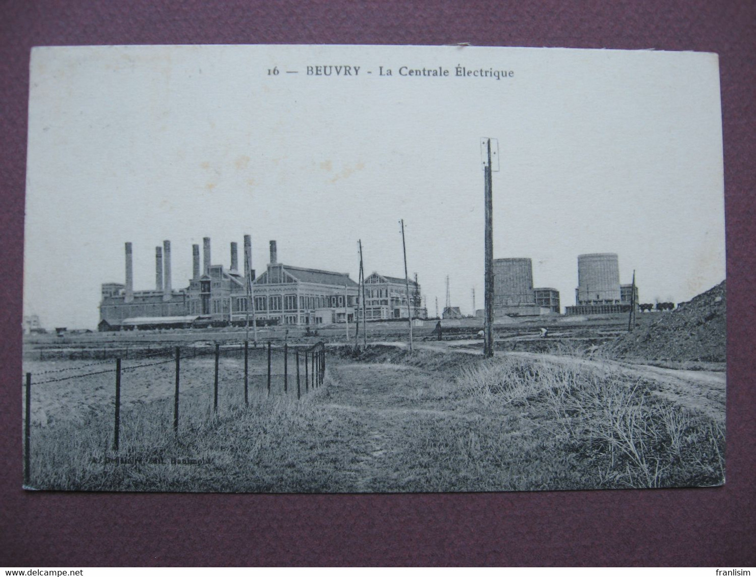 CPA 62 BEUVRY La Centrale Electrique 1925 RARE PLAN ? - Beuvry