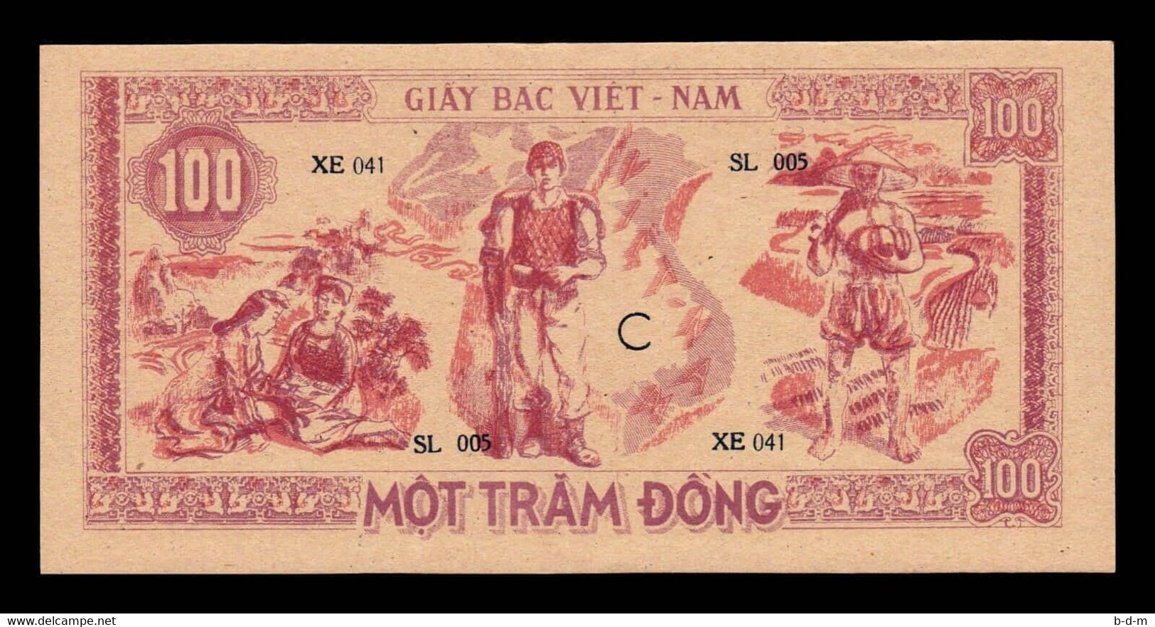 Vietnam 100 Dong Ho Chi Minh 1948 Pick 28a EBC XF - Vietnam