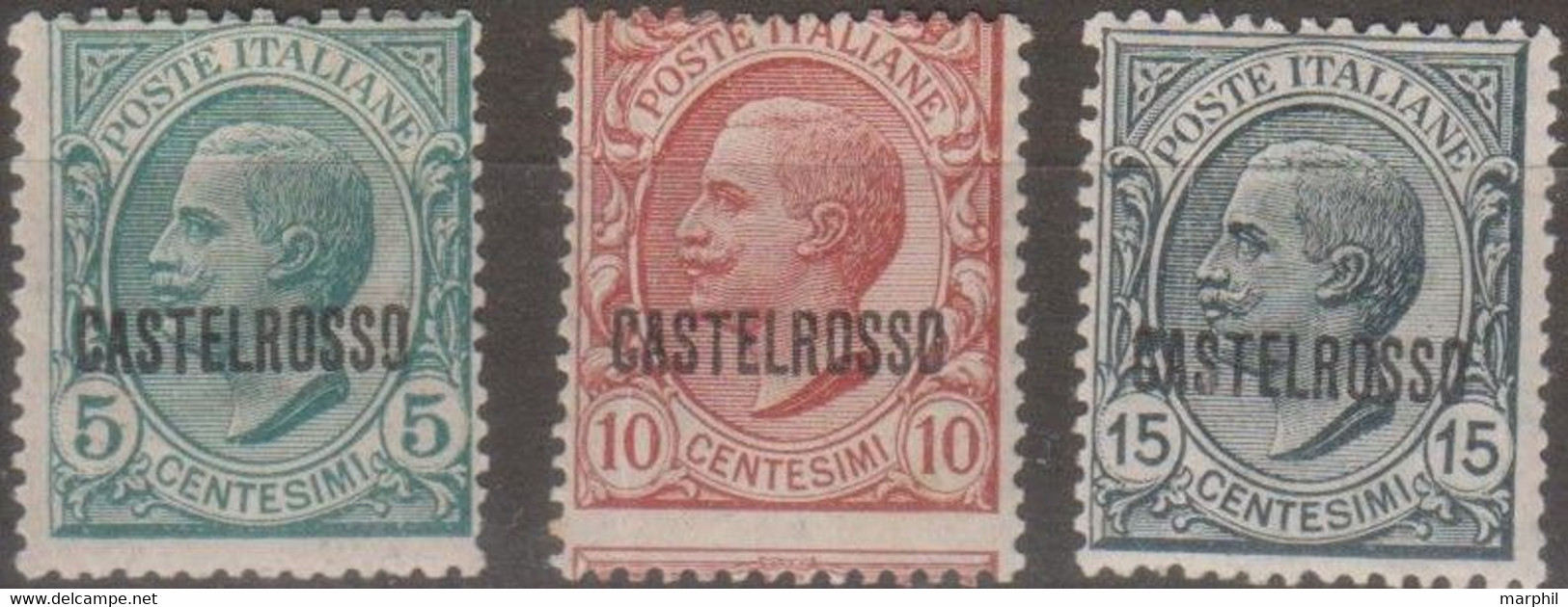 Italia Colonie Castelrosso 1922 SaN°1 Lot 4v MH/* Vedere Scansione - Castelrosso
