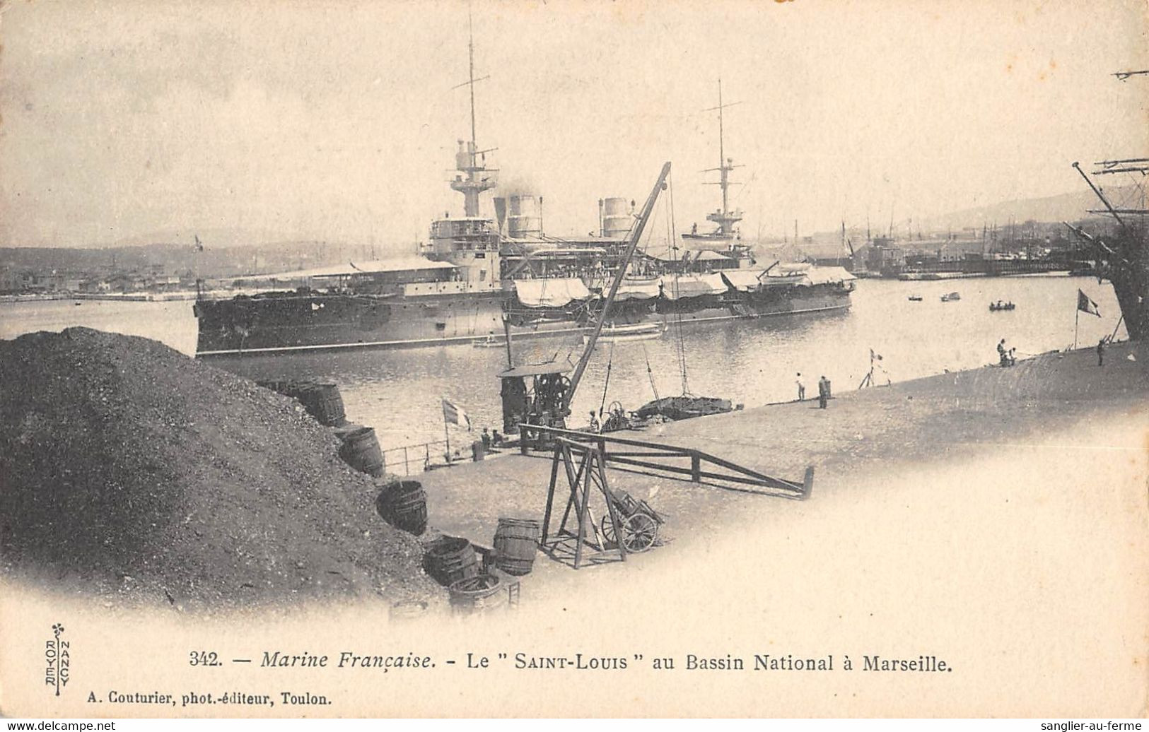 CPA 13 MARINE FRANCAISE LE SAINT LOUIS AU BASSIN NATIONAL A MARSEILLE (cliché Rare - Ohne Zuordnung