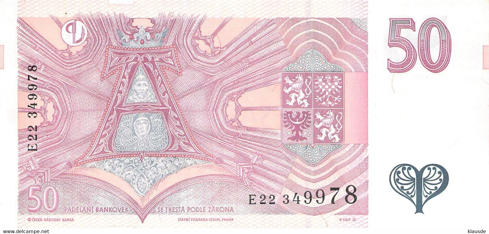 Tschech. Republik 50 Korun 1997 Heilige Agnes - Czech Republic