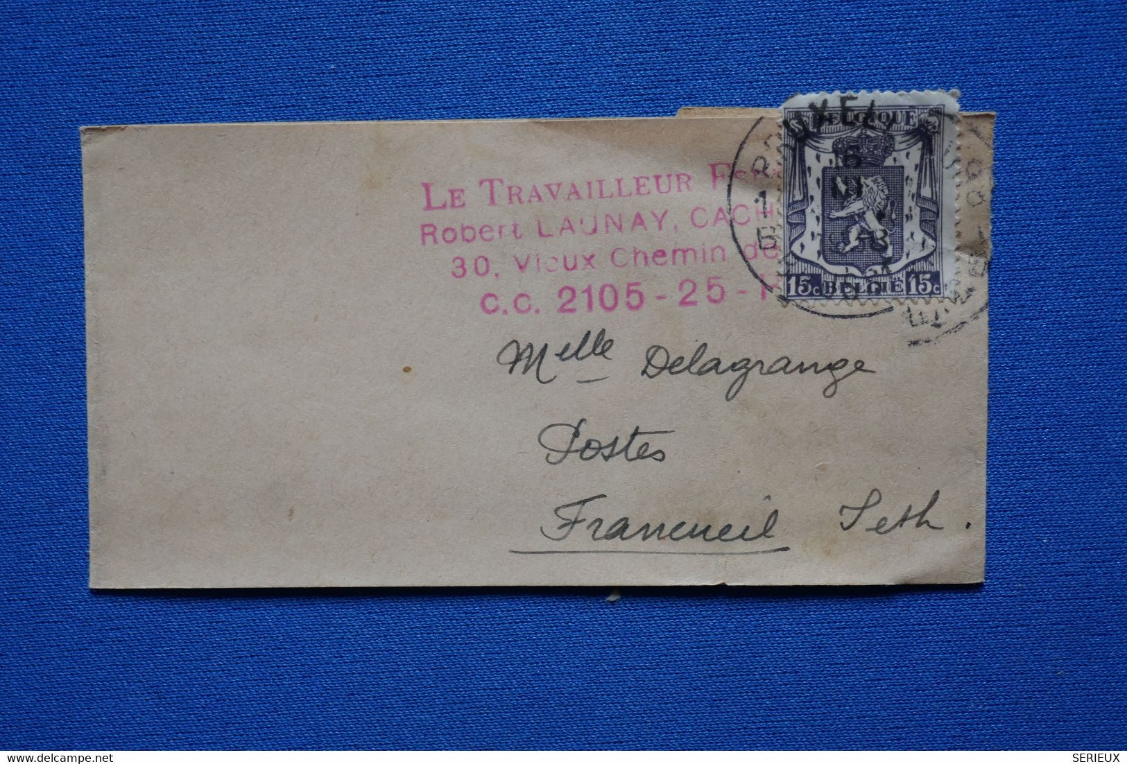 U6 BELGIQUE BANDE DE JOURNAL 1938   + AFFRANC. INTERESSANT - 1929-1941 Grand Montenez