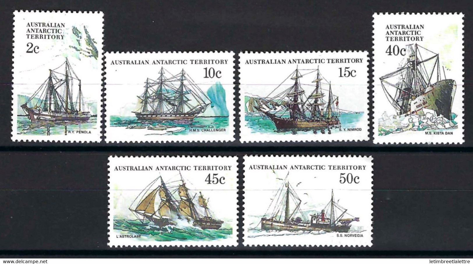 ⭐ Territoire Antarctique Australien - YT N° 47 à 52 ** - Neuf Sans Charnière - Thématique Bateaux - 1981 ⭐ - Unused Stamps