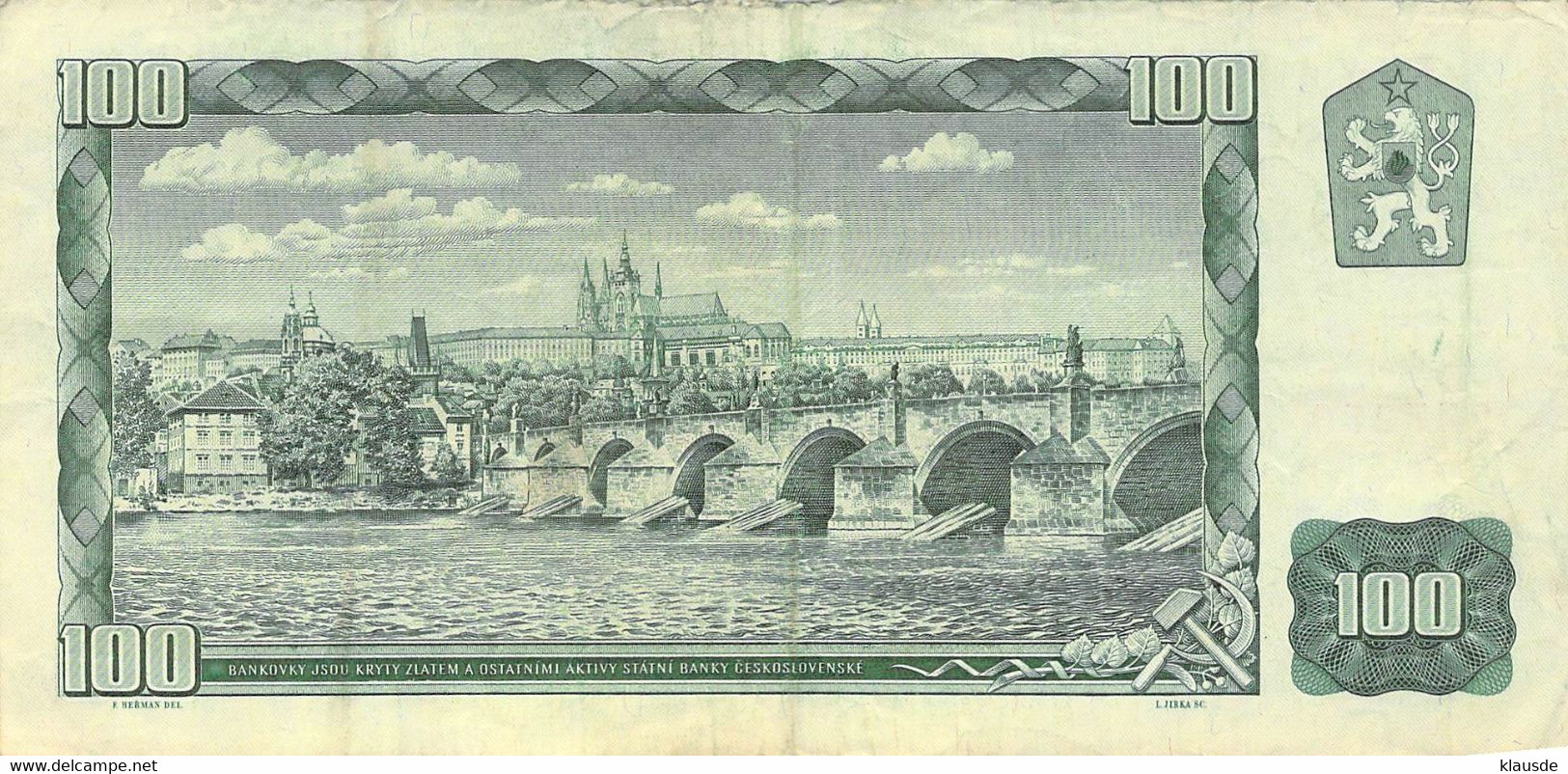 Tschechoslowakei 100 Korun 1961 Pick 91 - Czechoslovakia