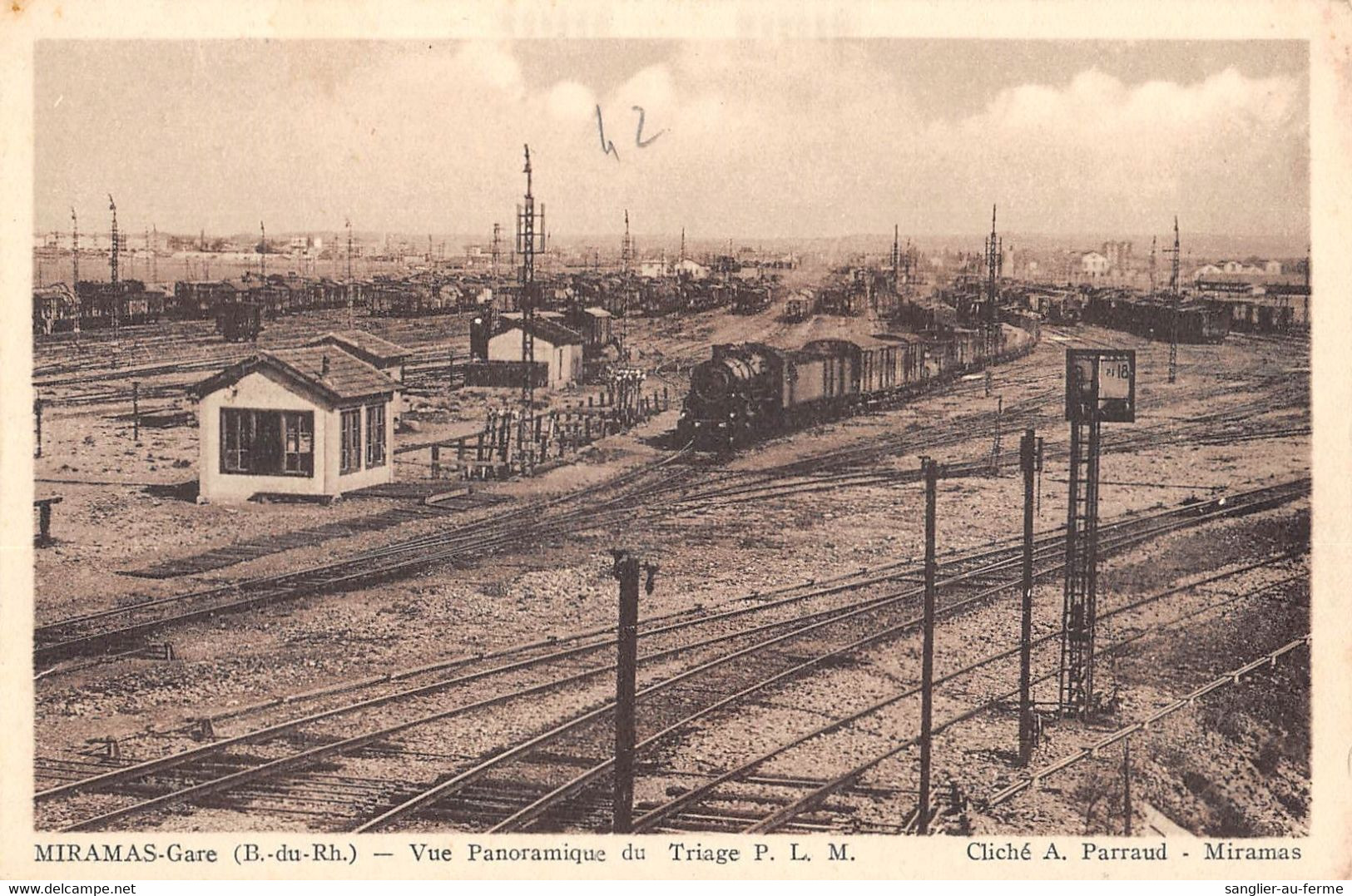 CPA 13 MIRAMAS GARE VUE PANORAMIQUE DU TRIAGE P.L.M. - Other & Unclassified