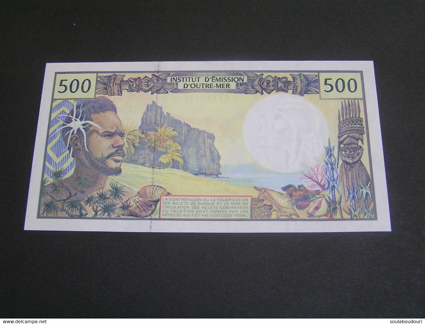 FRANCAIS 500 FRANCS INSTITUT D EMISSION D OUTRE MER TAHITI UNC.. - Papeete (French Polynesia 1914-1985)