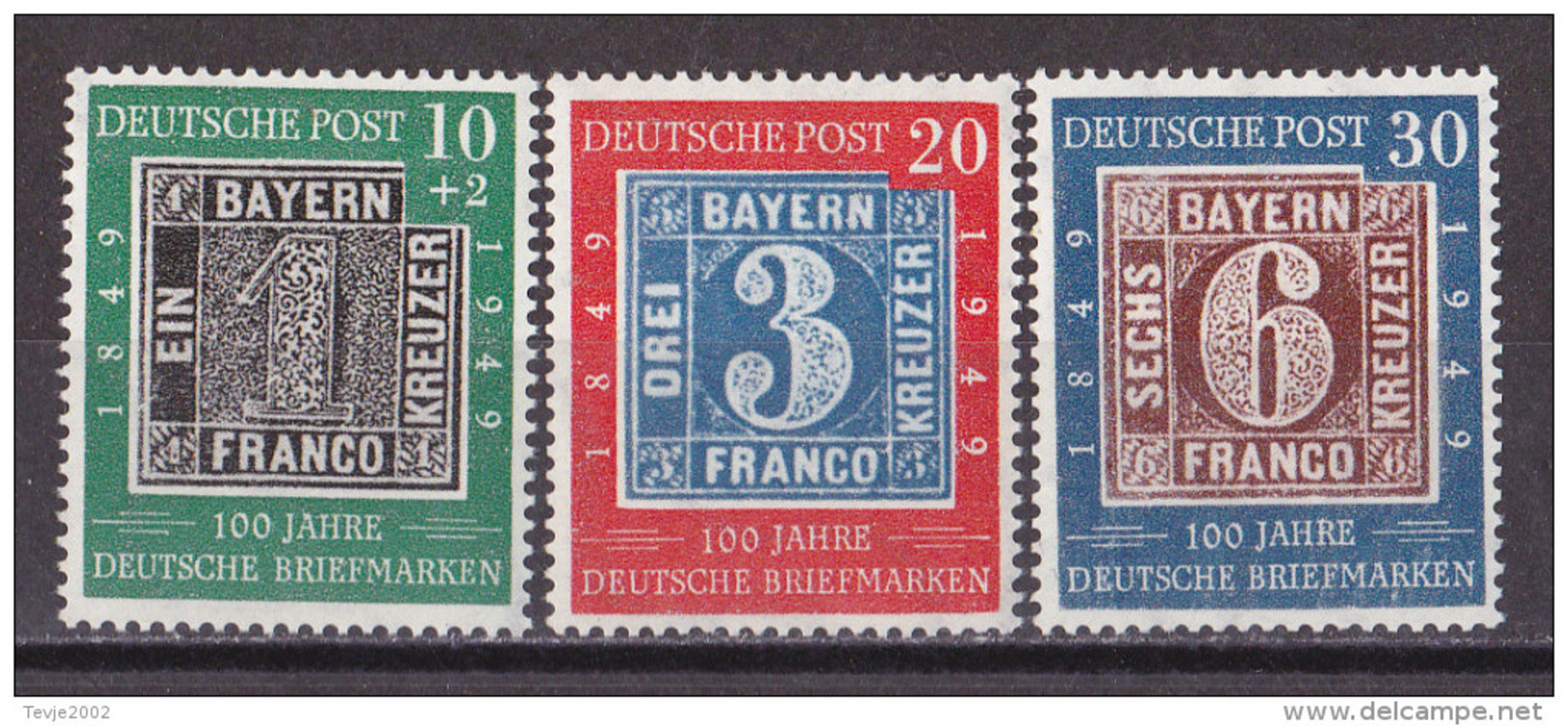 Bund 1949 - Mi.Nr. 113 - 115  - Postfrisch MNH - Unused Stamps